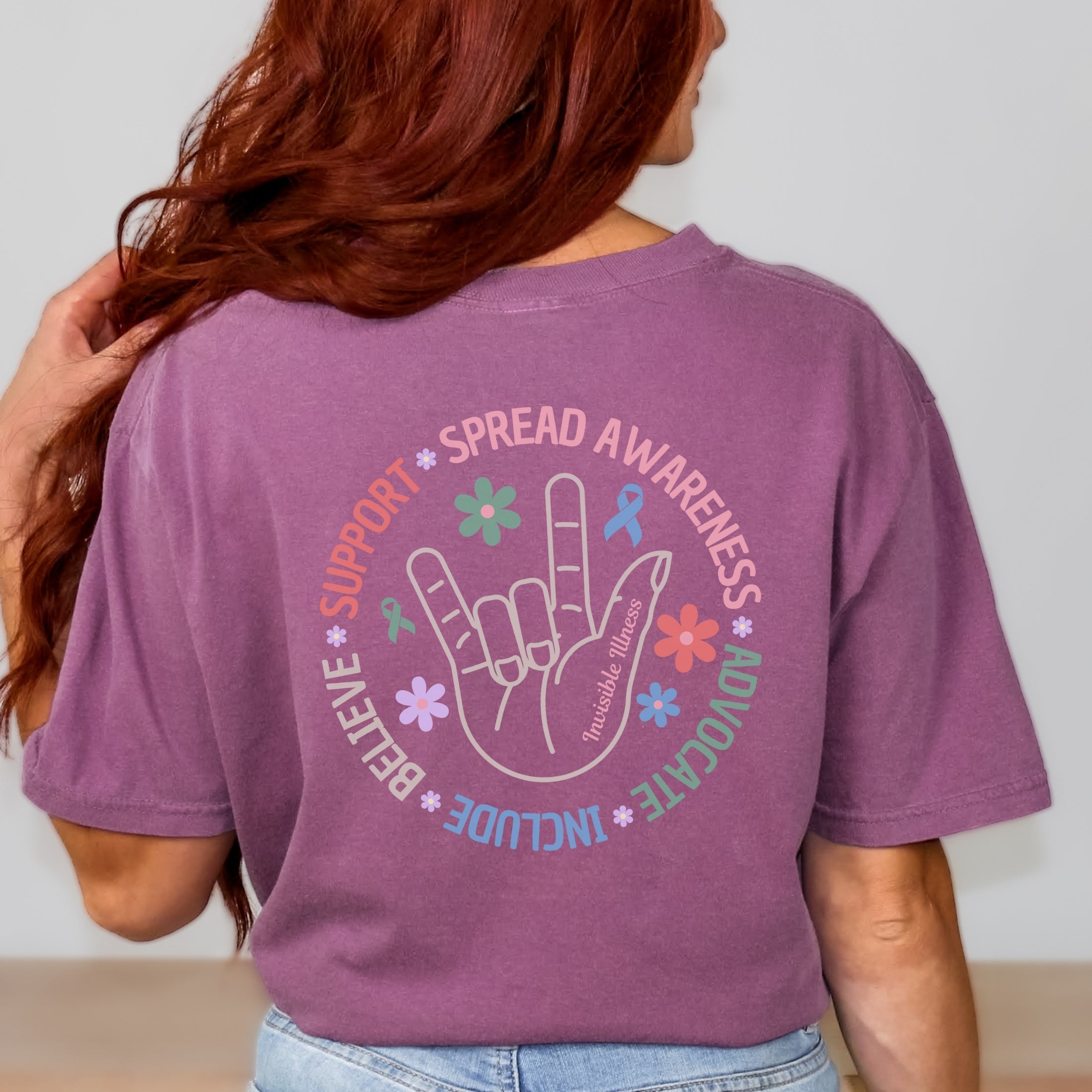 Comfort Colors® Custom Illness Boho Invisible Illness T-Shirt
