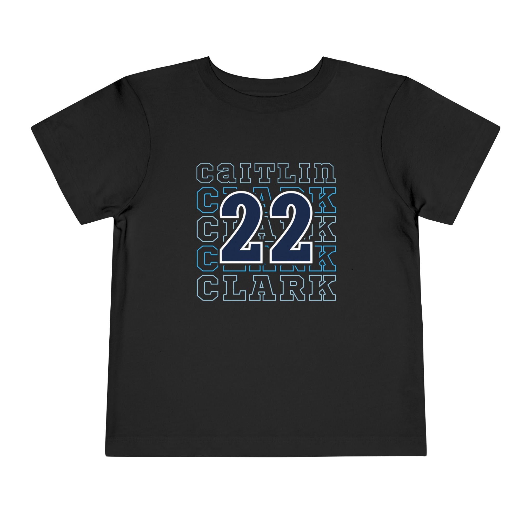 Black Caitlin Clark 22 Toddler Shirt