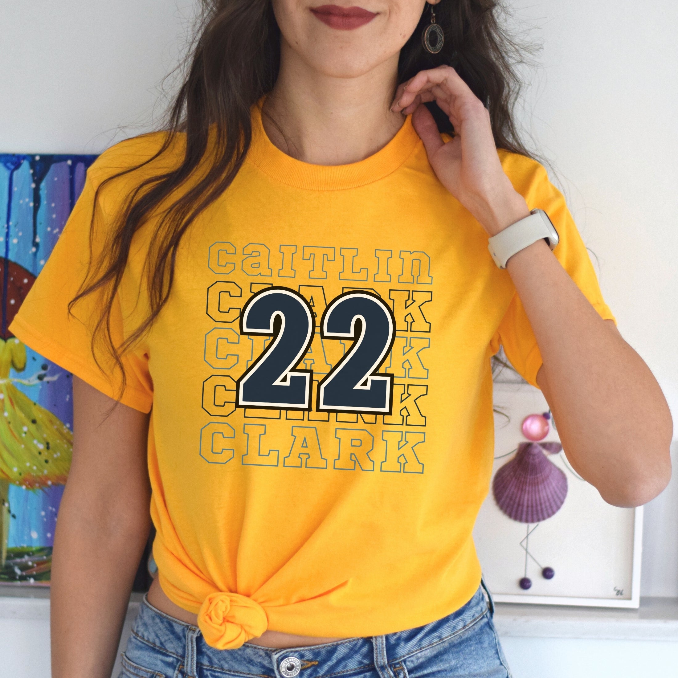 Retro Caitlin Clark 22 T-Shirt