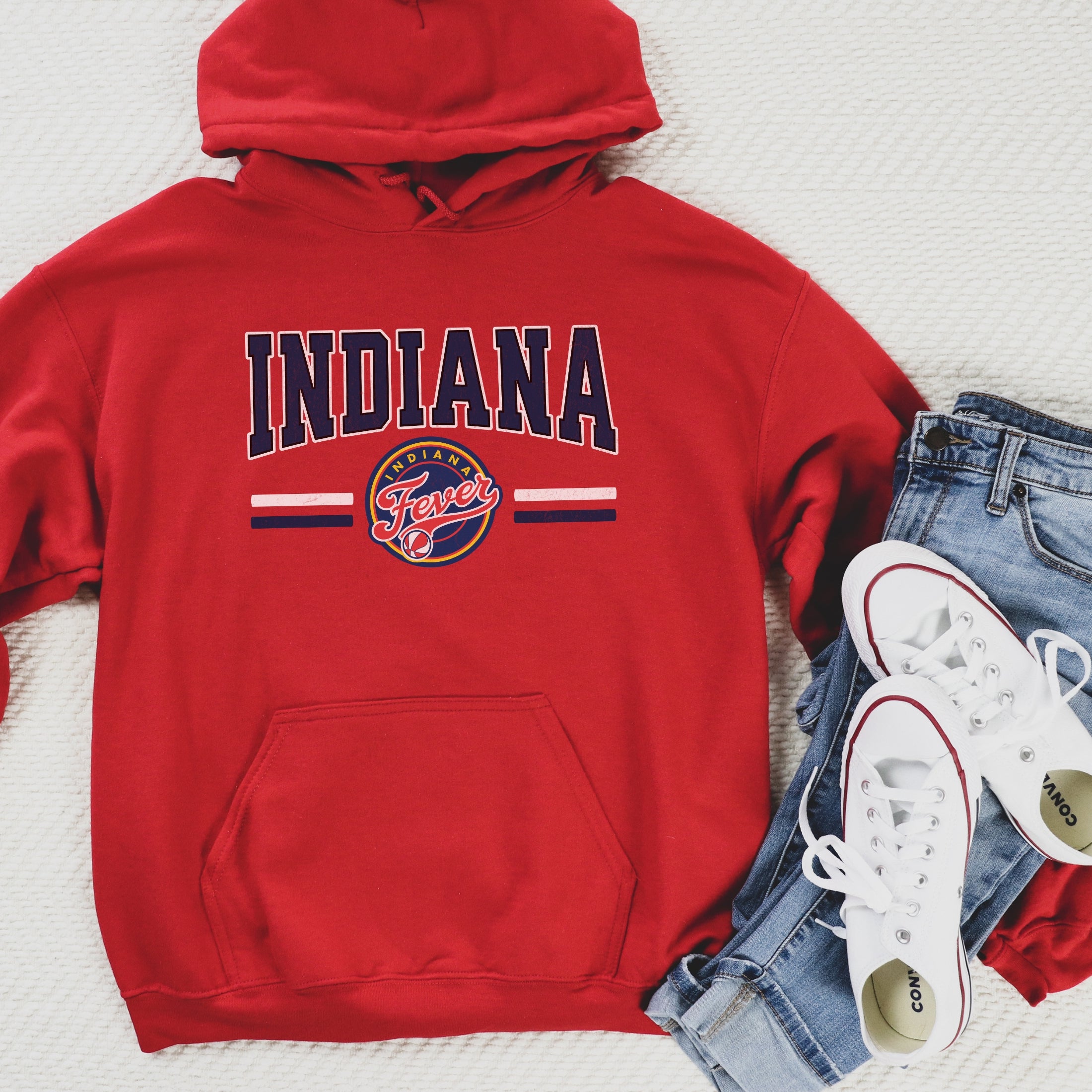 Red Indiana Fever Hoodie Sweatshirt