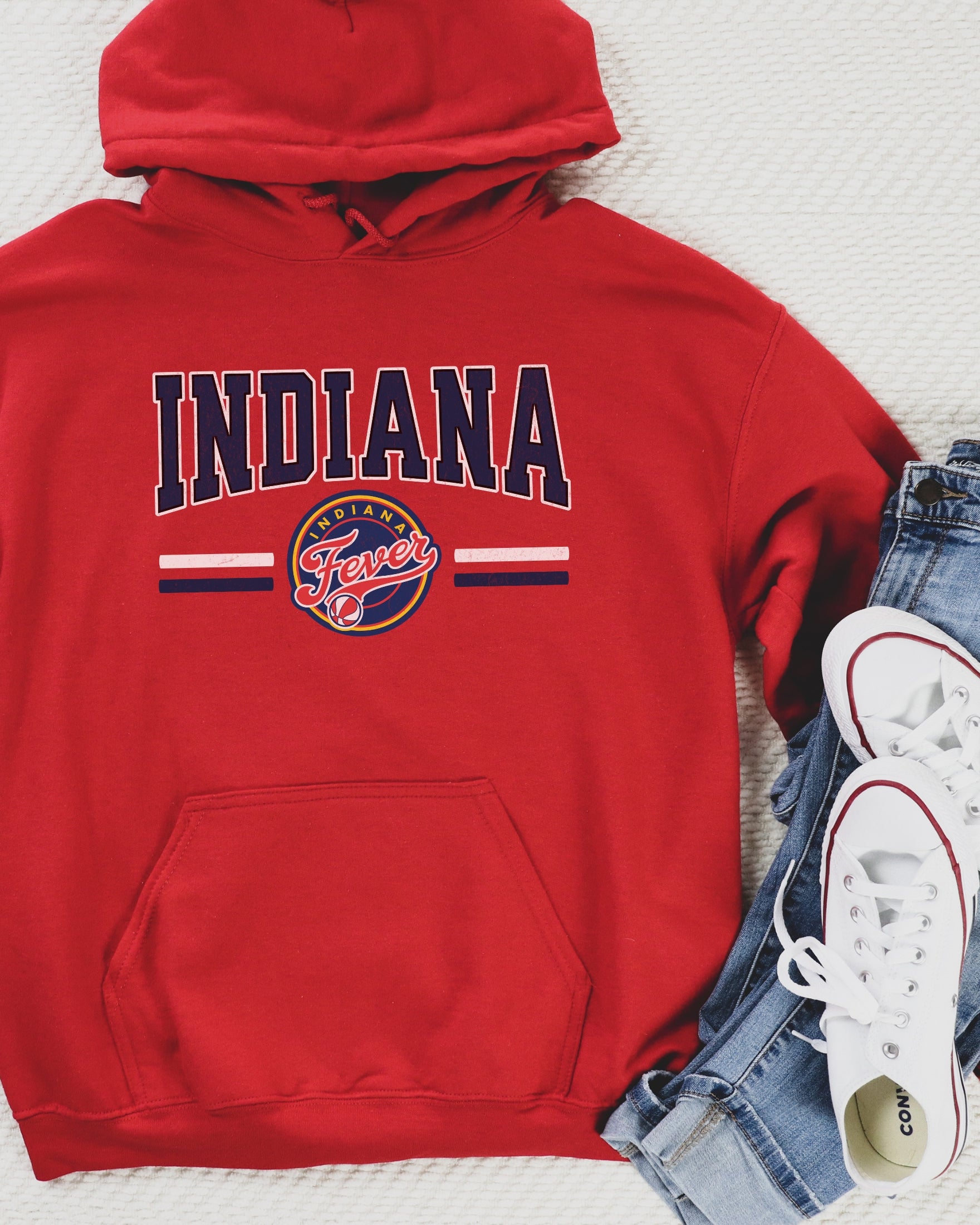 Red Indiana Fever Hoodie Sweatshirt