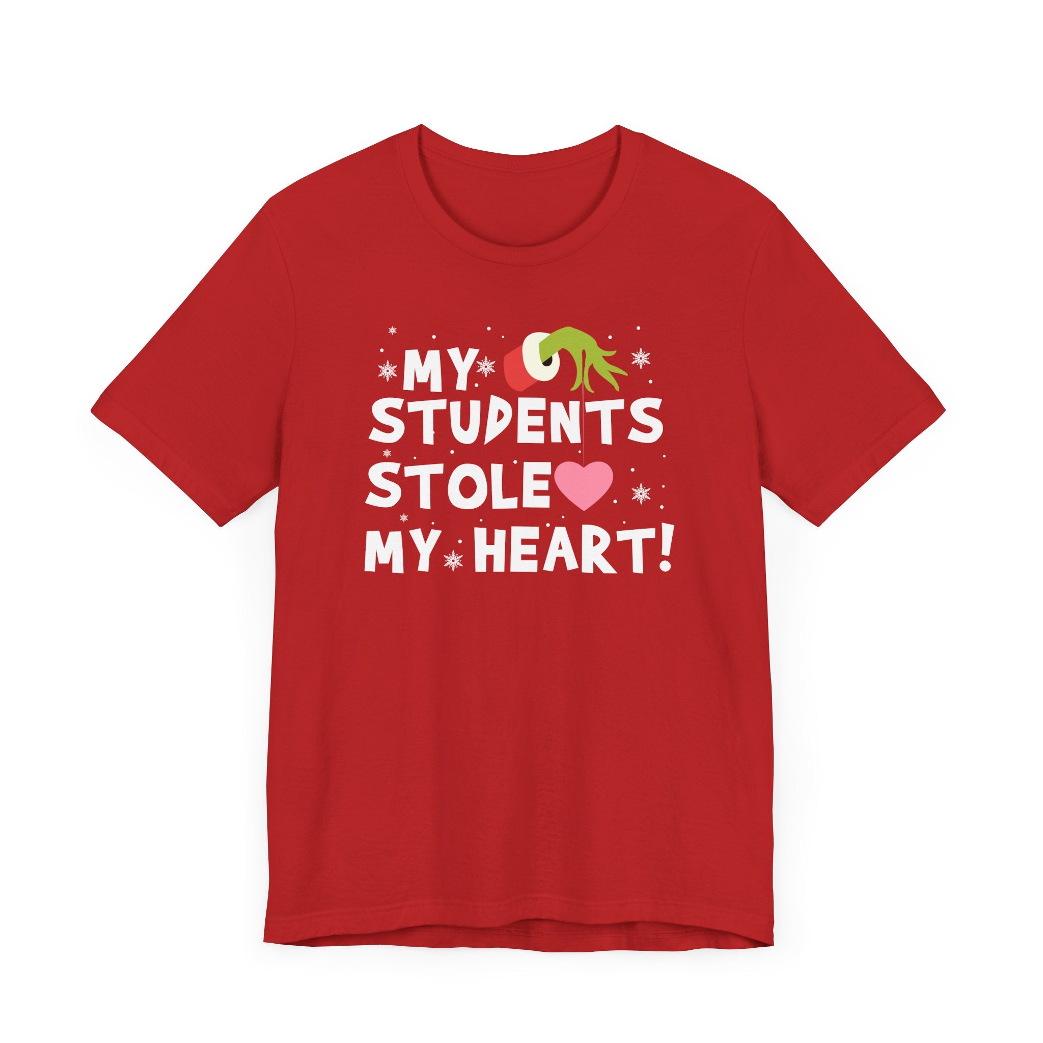 Red my students stole my heart Christmas t-shirt