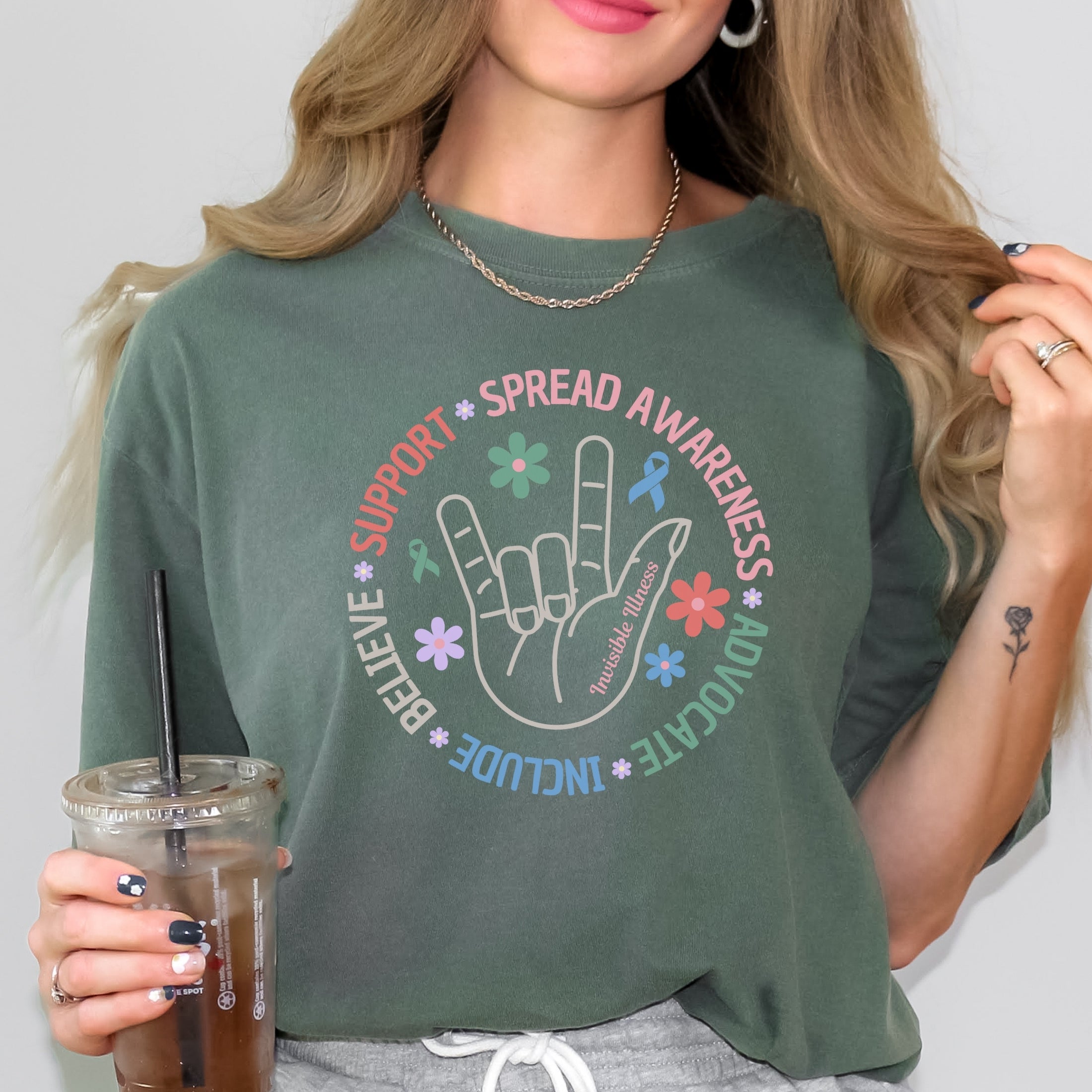 Boho Invisible Illness T-Shirt - Comfort Colors®