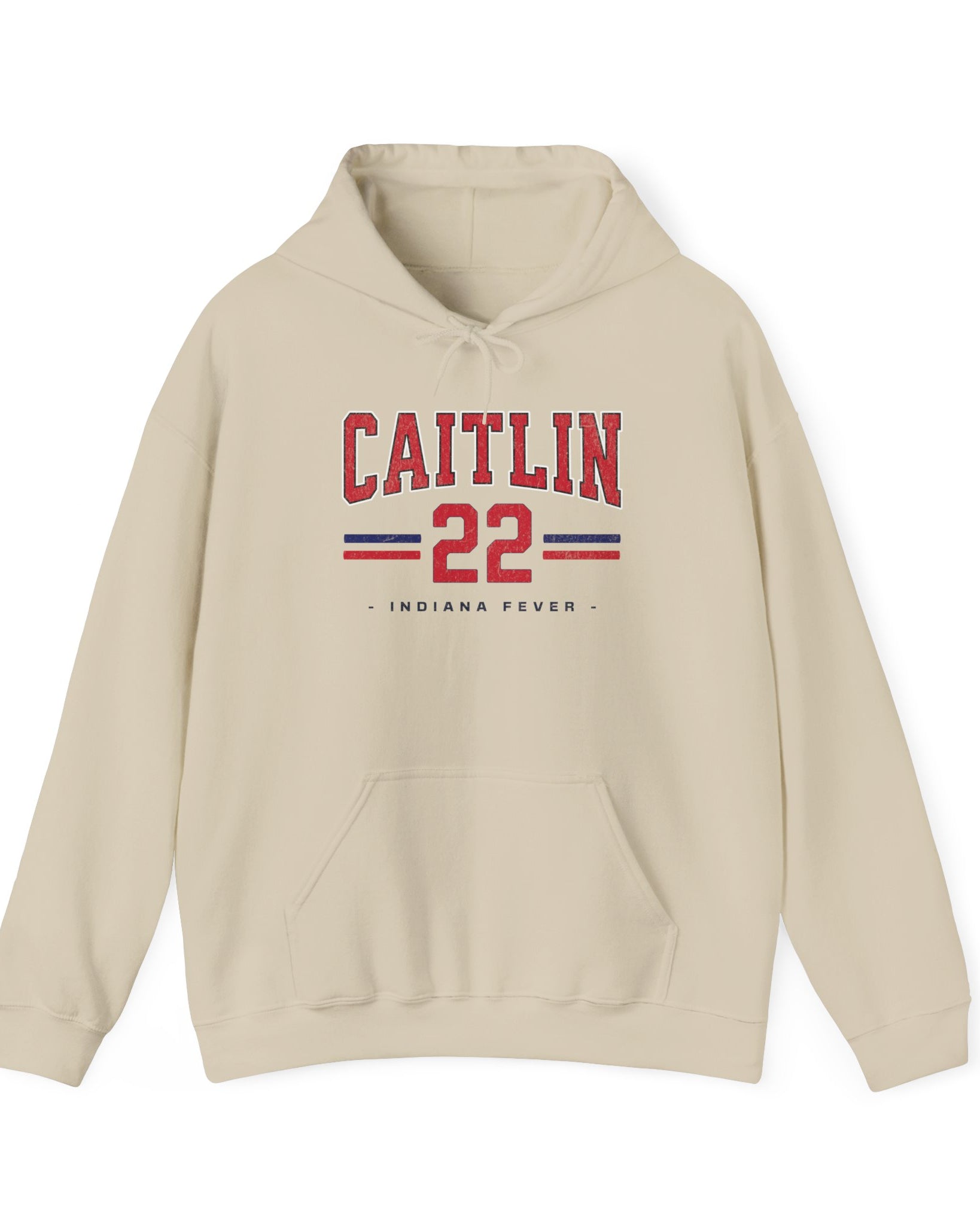 Caitlin 22 Indiana Fever Hoodie in sand