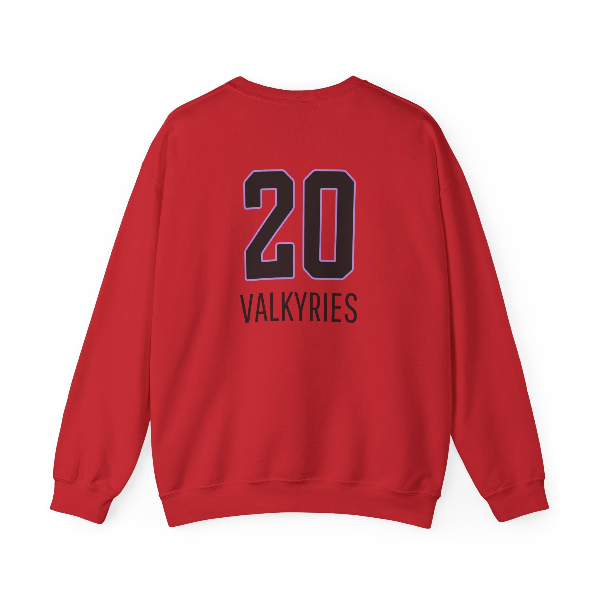 Back of Caitlin Clark Kate Martin sweatshirt in red
