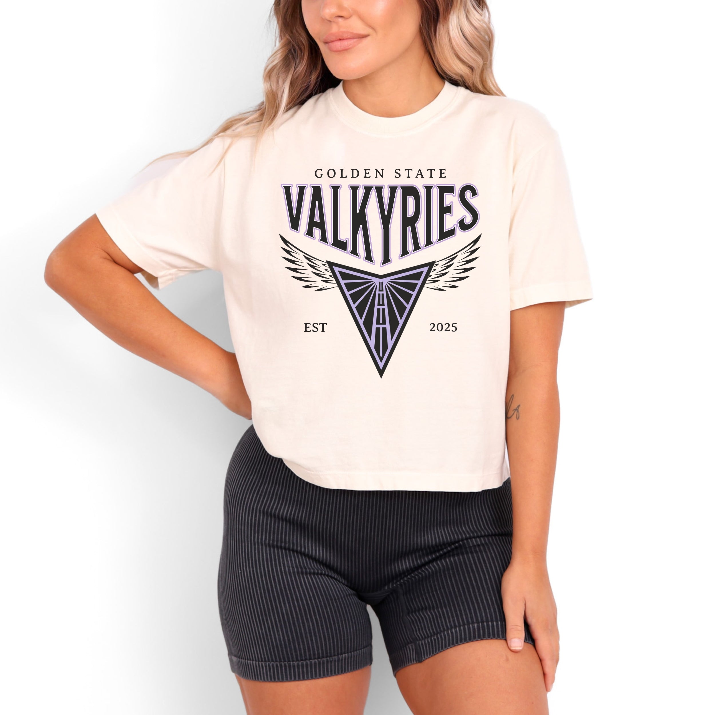 Valkyries Golden State Wings Women's Boxy Crop Top