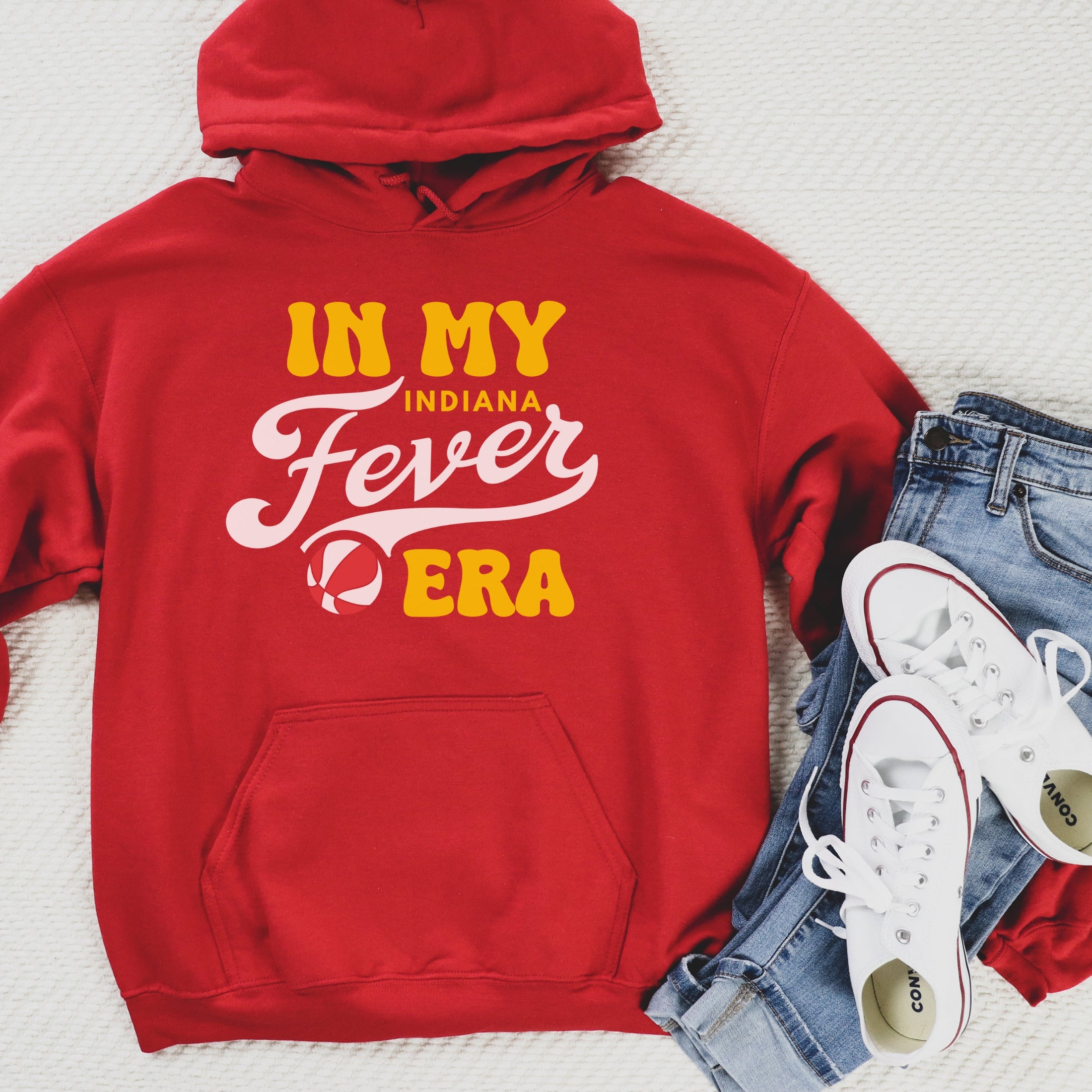 Red in my Fever era hoodie