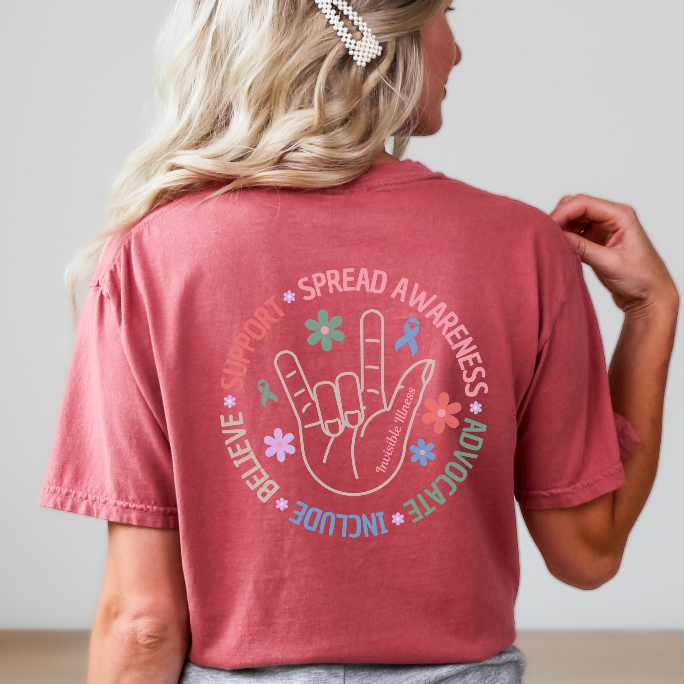 Comfort Colors® Custom Illness Boho Invisible Illness T-Shirt