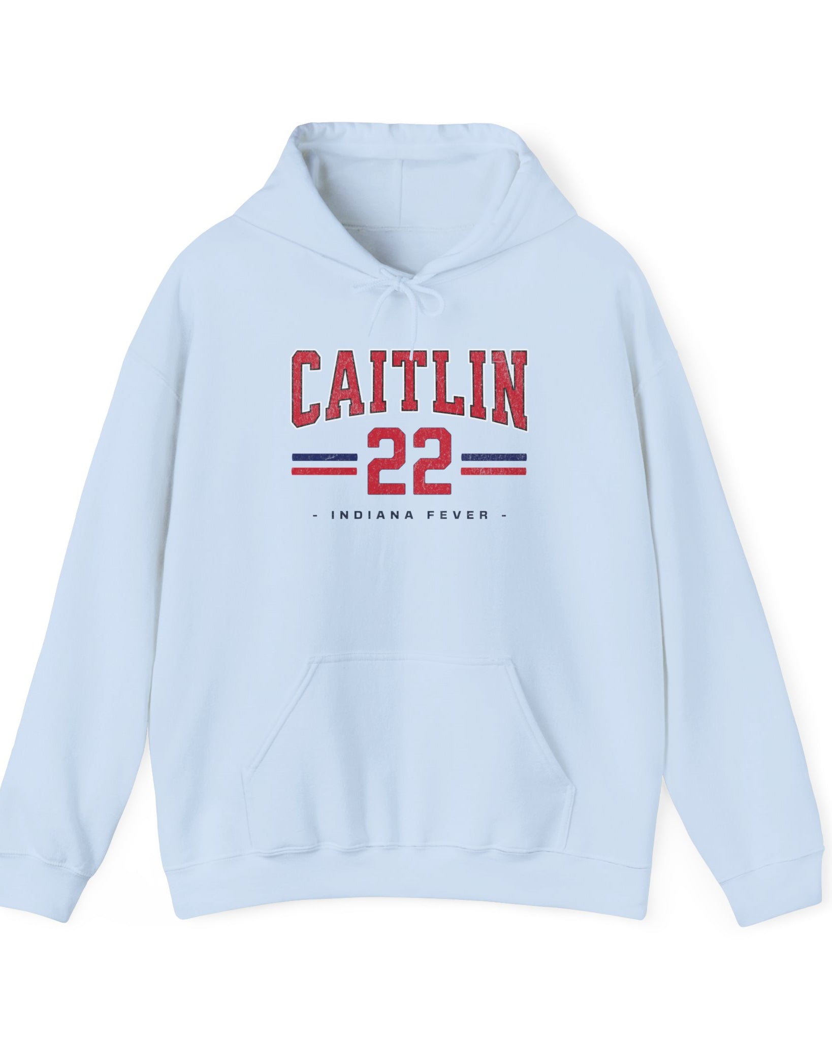 Caitlin Clark 22 Hoodie in light blue