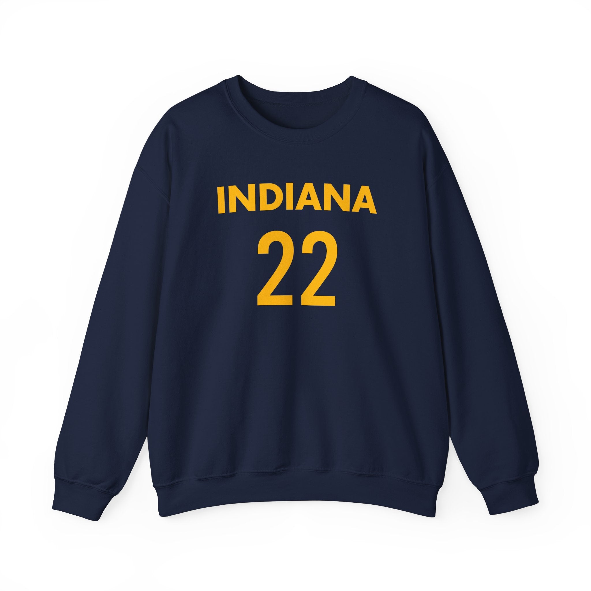 Front of Caitlin Clark Kate Martin sweatshirt in navy