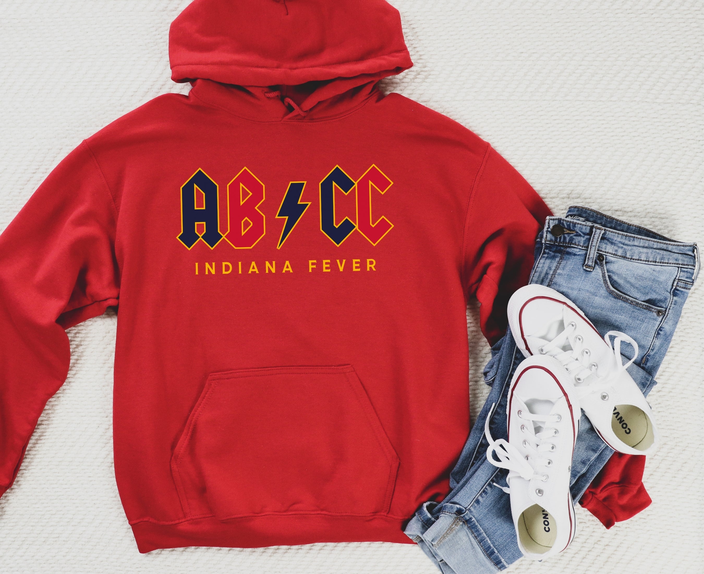 Red Aliyah Boston Caitlin Clark hoodie