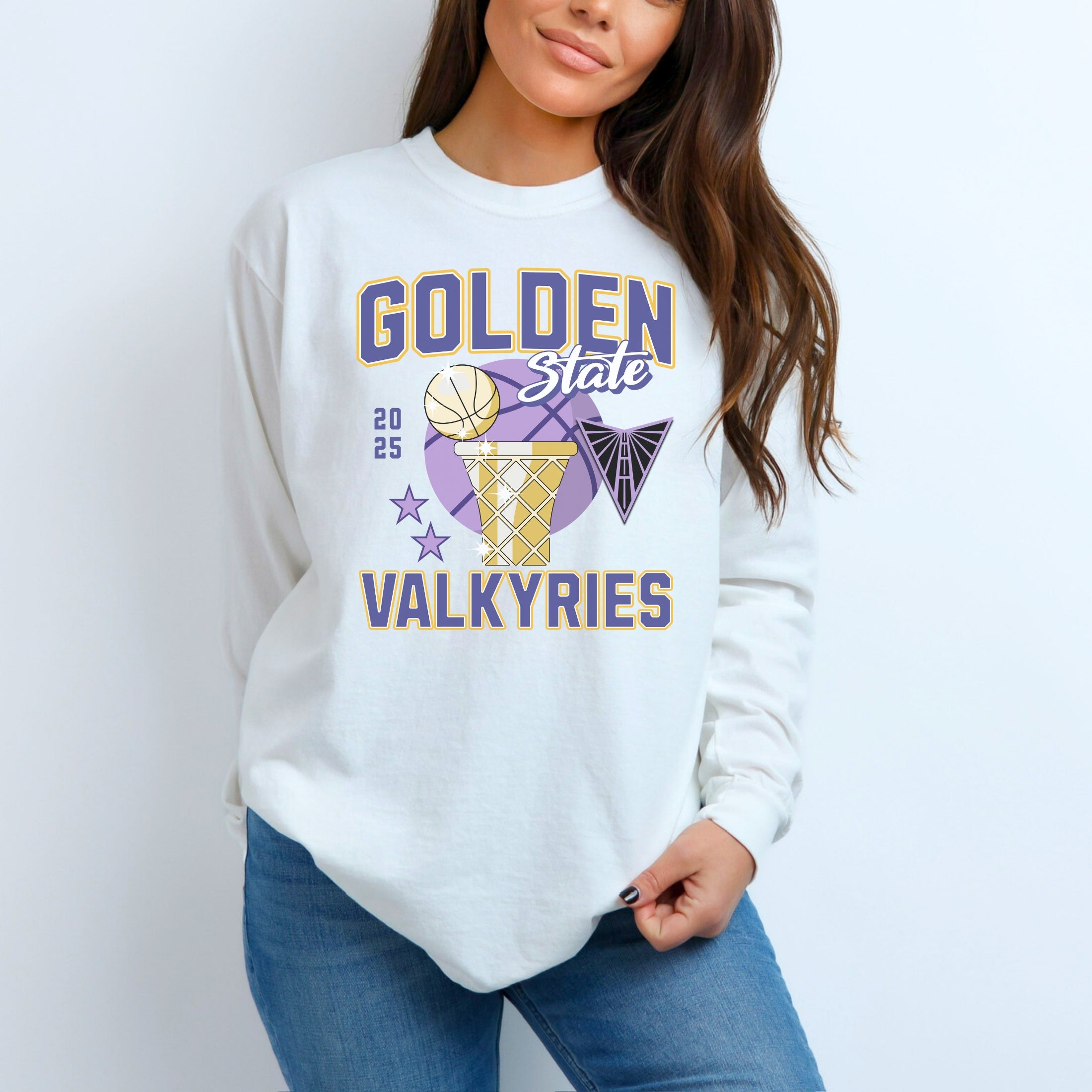 Golden State Valkyries Gold Edition Garment-dyed Long Sleeve T-Shirt