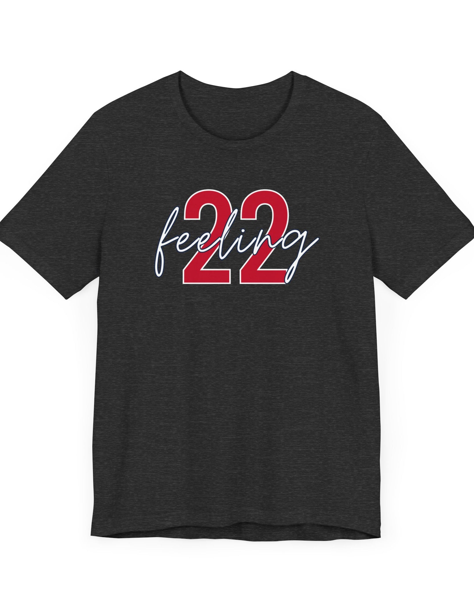 Dark grey heather feeling 22 t-shirt