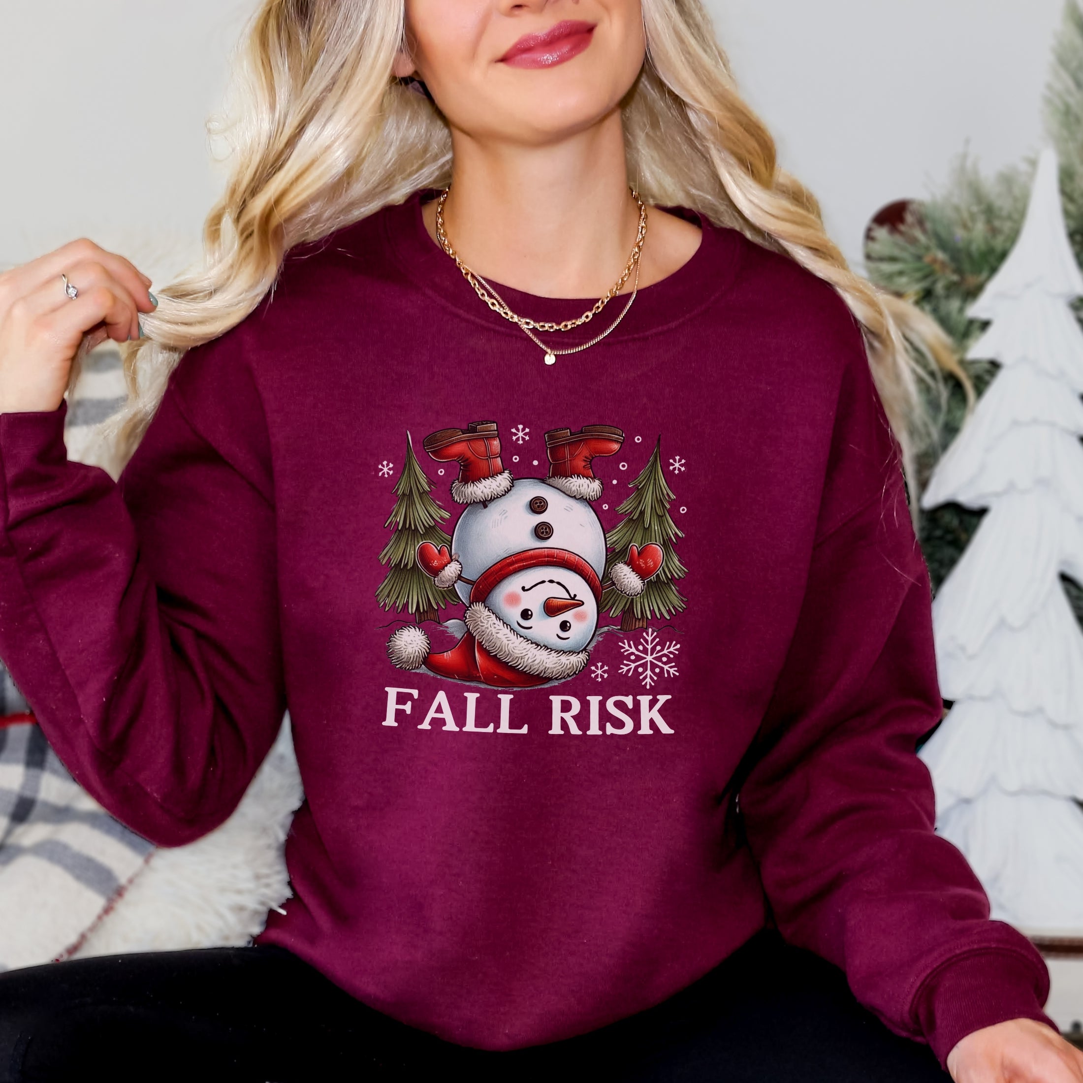 Fall Risk Christmas Sweatshirt