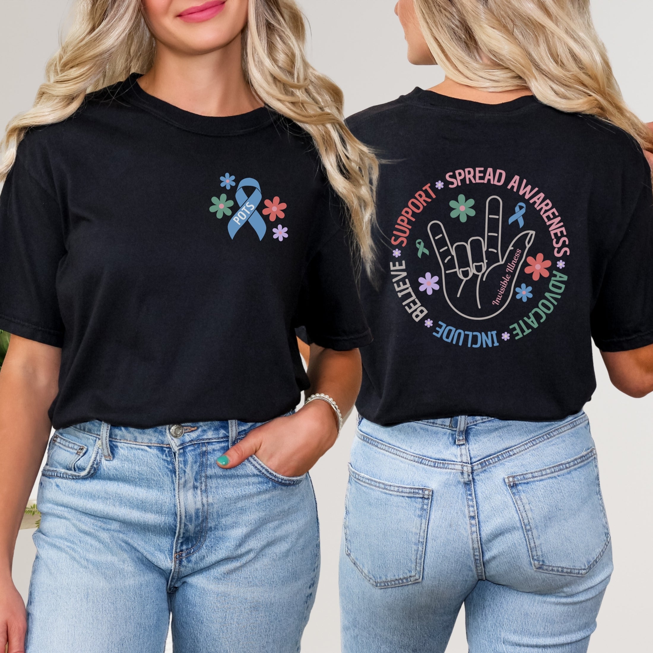 Comfort Colors® Custom Illness Boho Invisible Illness T-Shirt