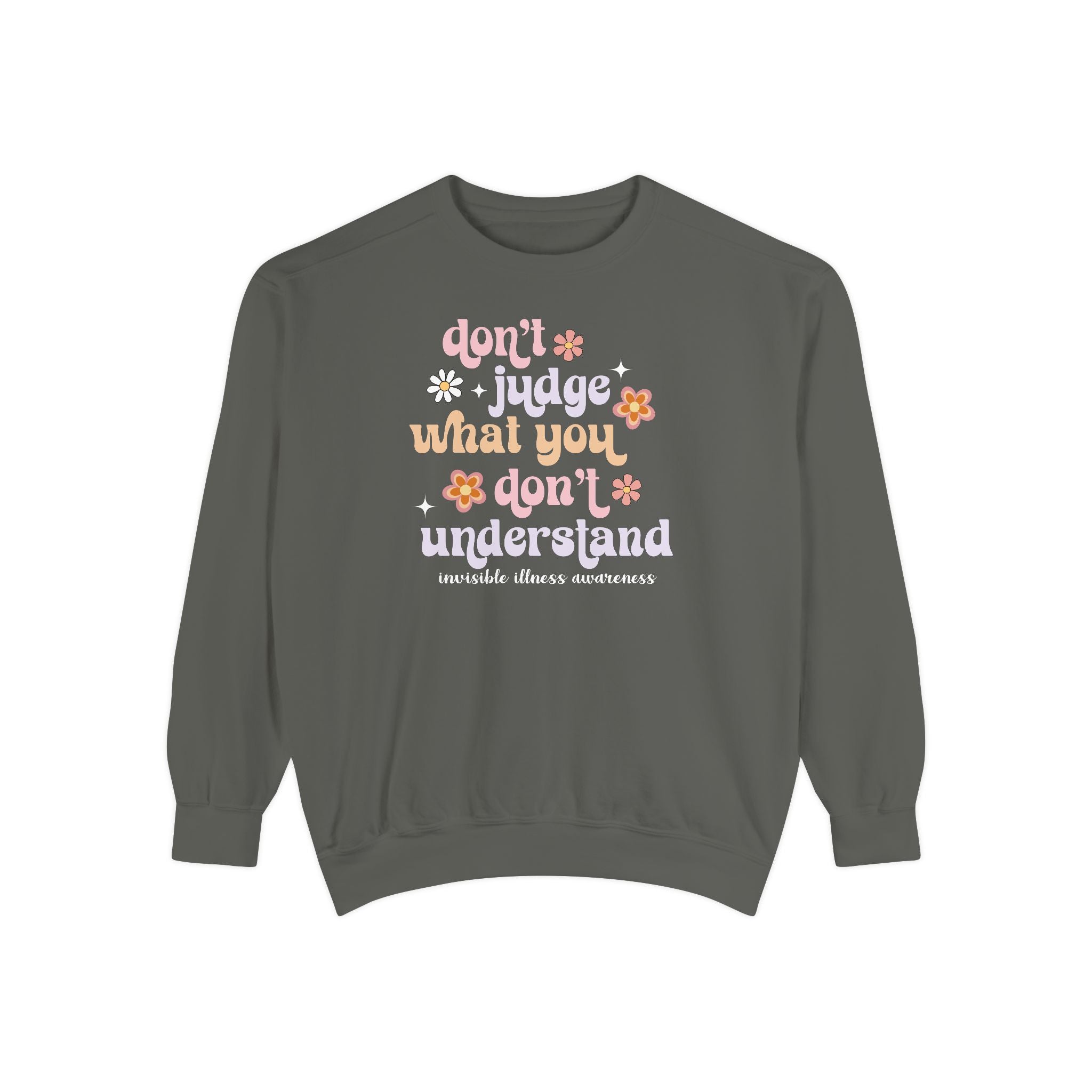 Pepper invisible illness awareness Comfort Colors sweatshirt
