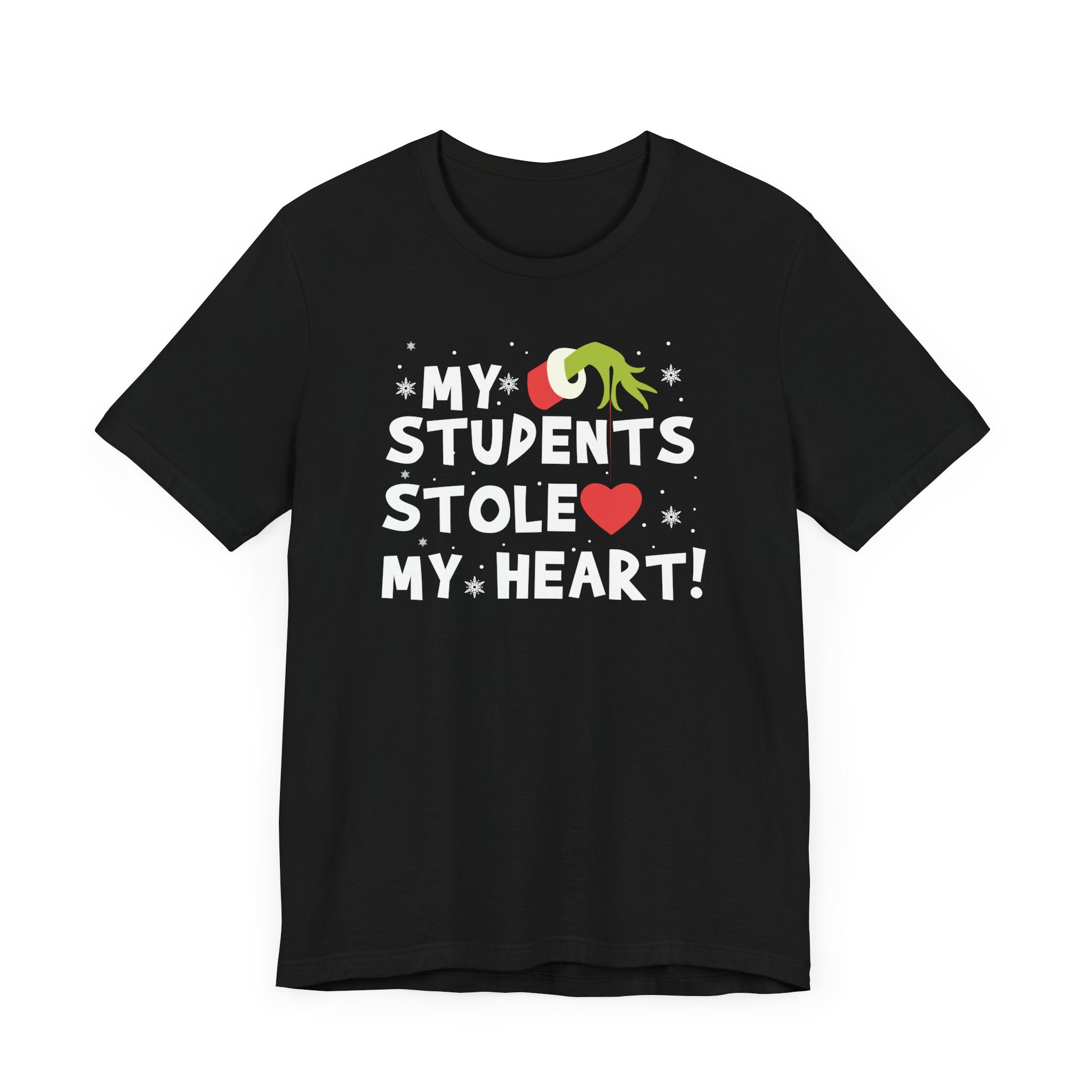 Black my students stole my heart Christmas t-shirt