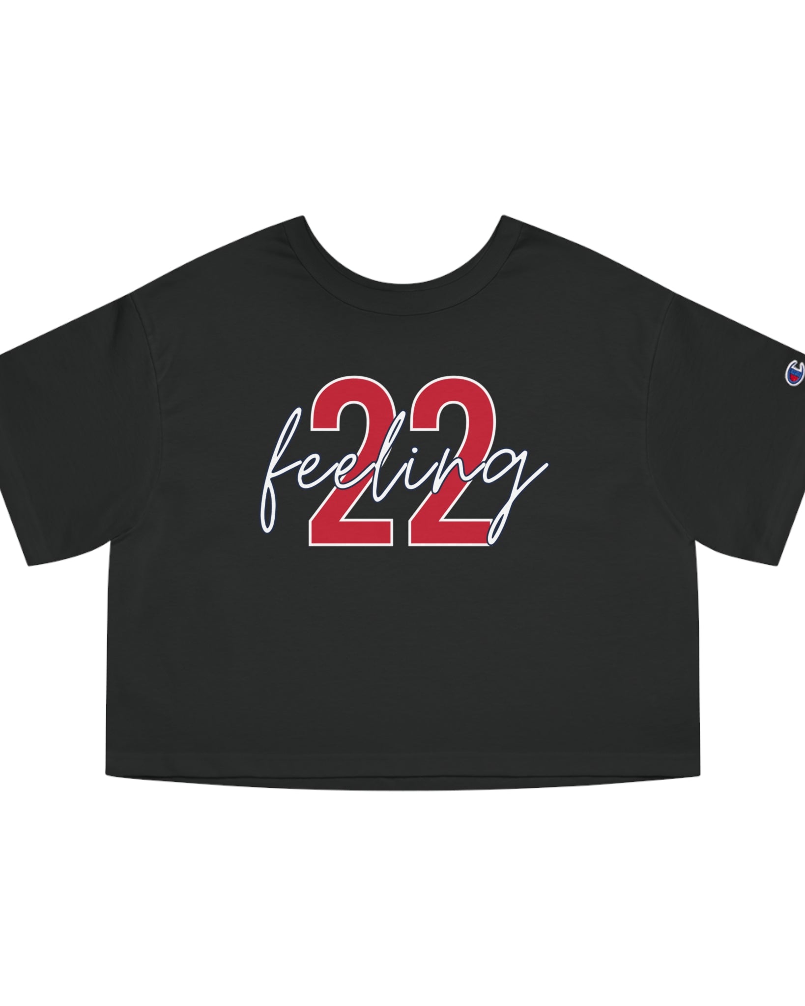 Black feeling 22 Caitlin Clark crop top