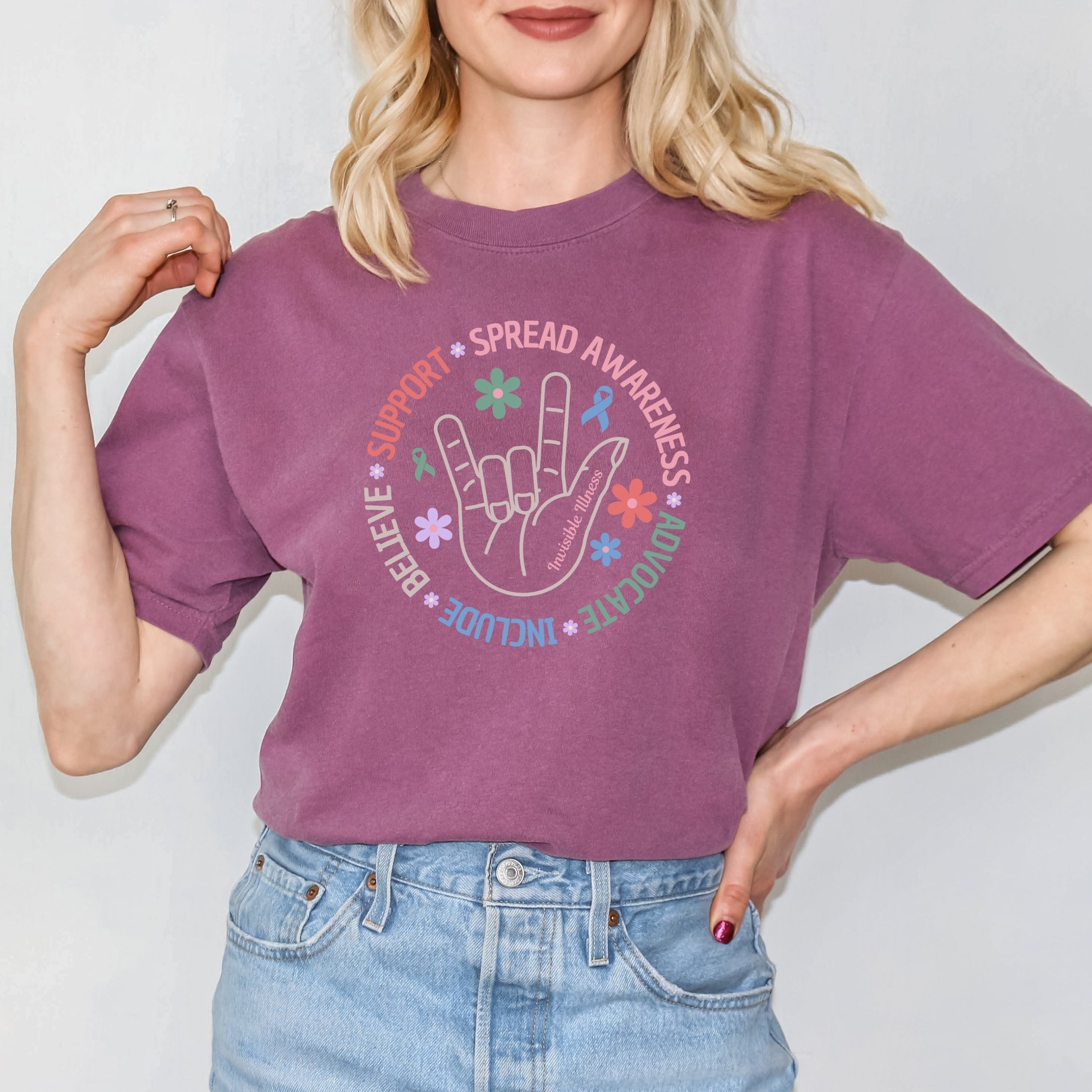 Boho Invisible Illness T-Shirt - Comfort Colors®