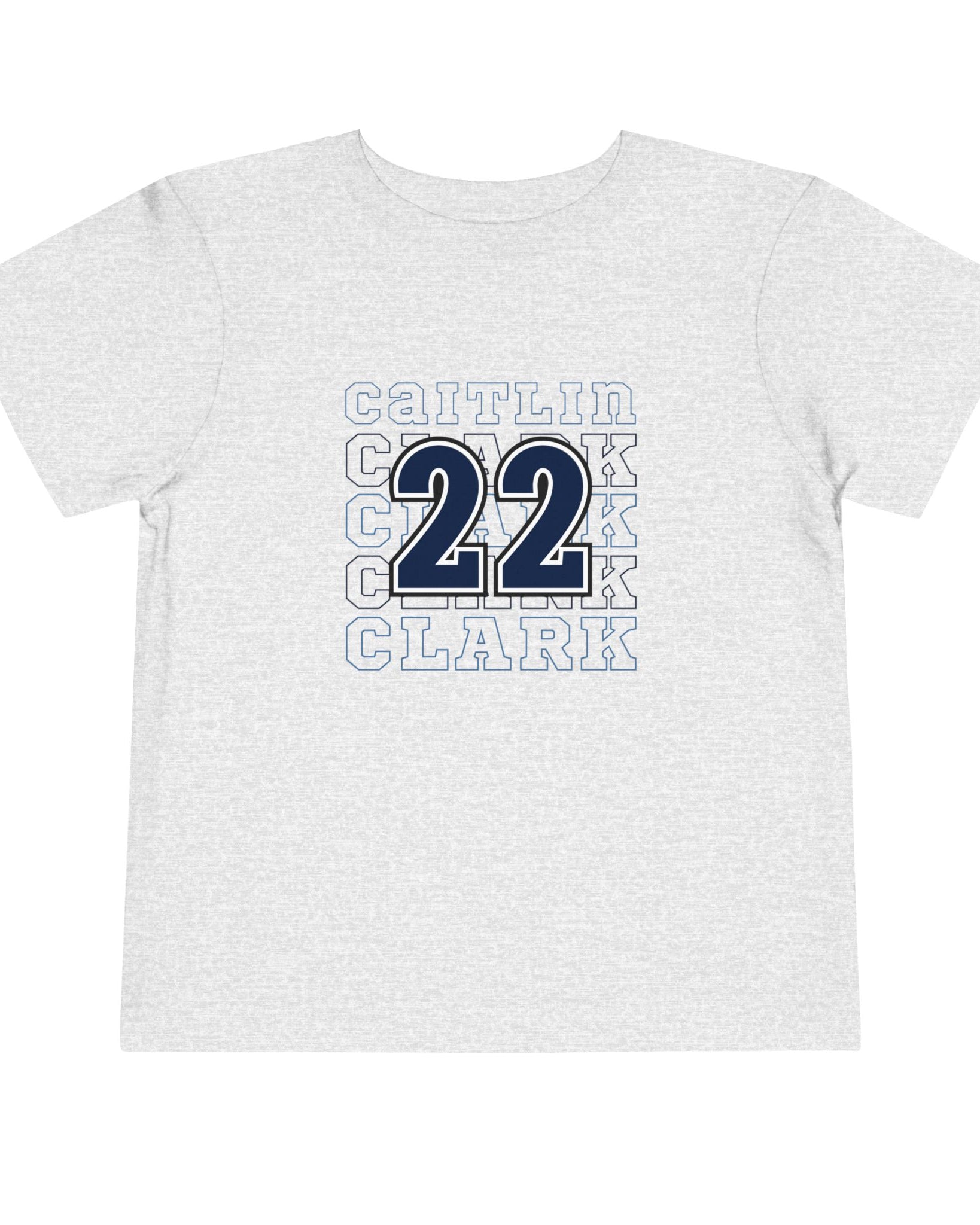Athletic Heather Caitlin Clark 22 Toddler Shirt