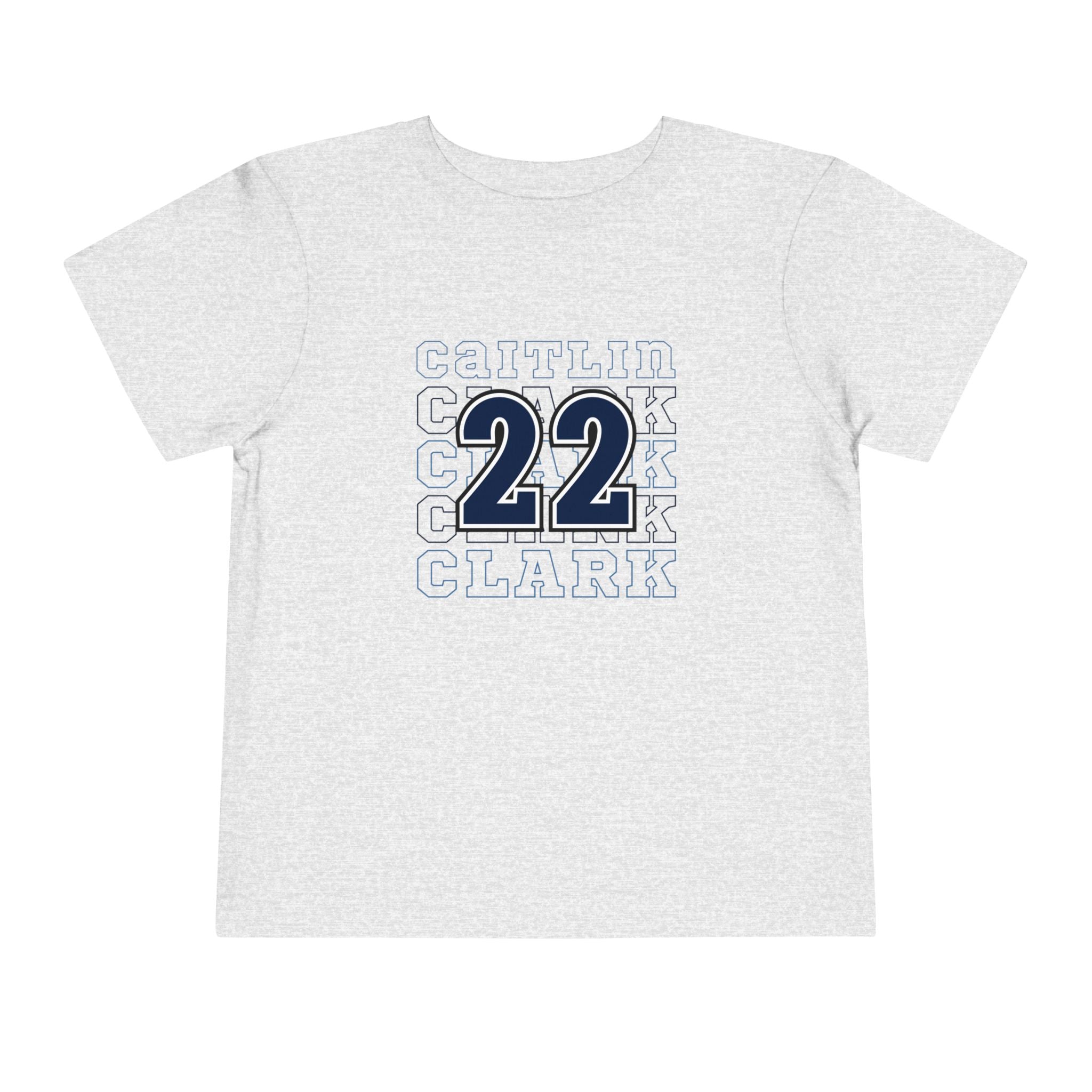 Athletic Heather Caitlin Clark 22 Toddler Shirt