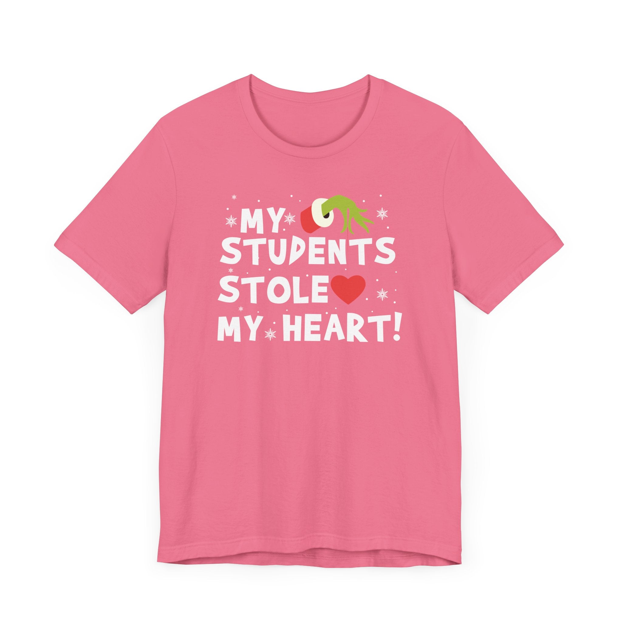 Charity Pink my students stole my heart Christmas t-shirt