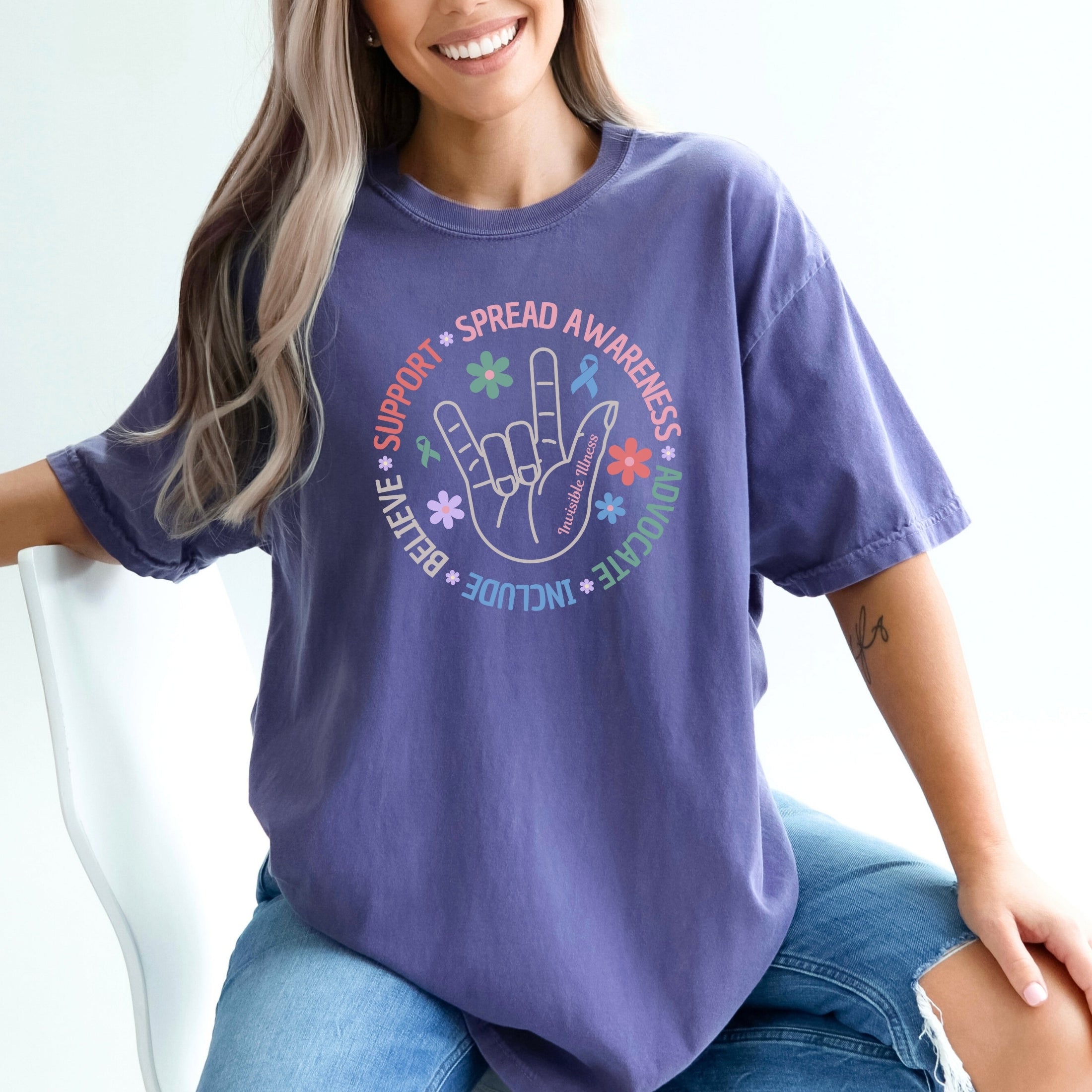 Boho Invisible Illness T-Shirt - Comfort Colors®