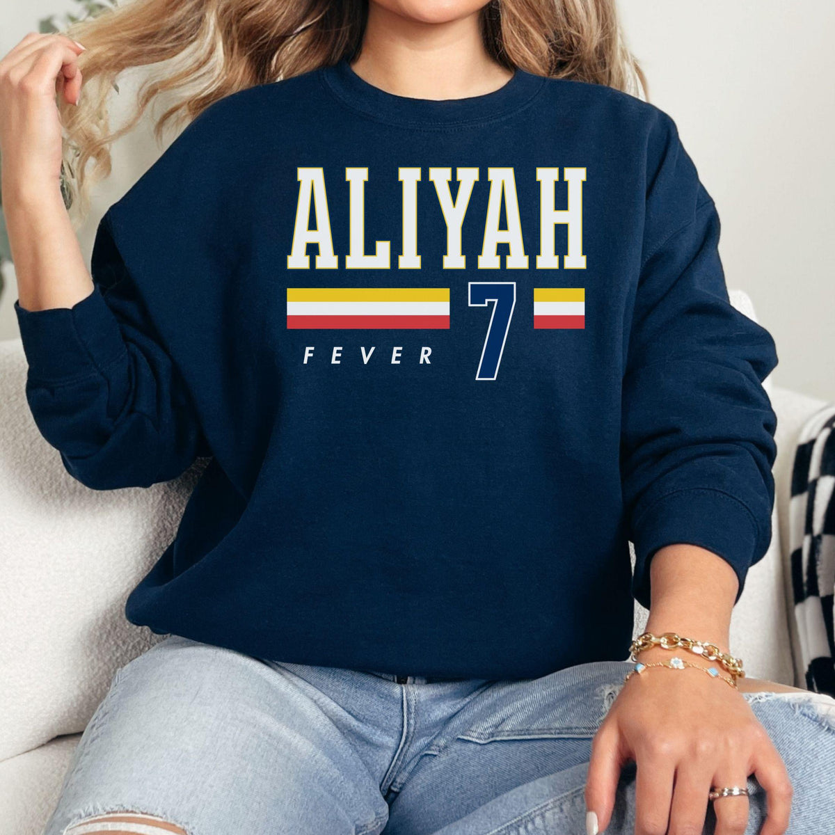 Aliyah Boston Indiana Fever Power Player Crewneck Sweatshirt