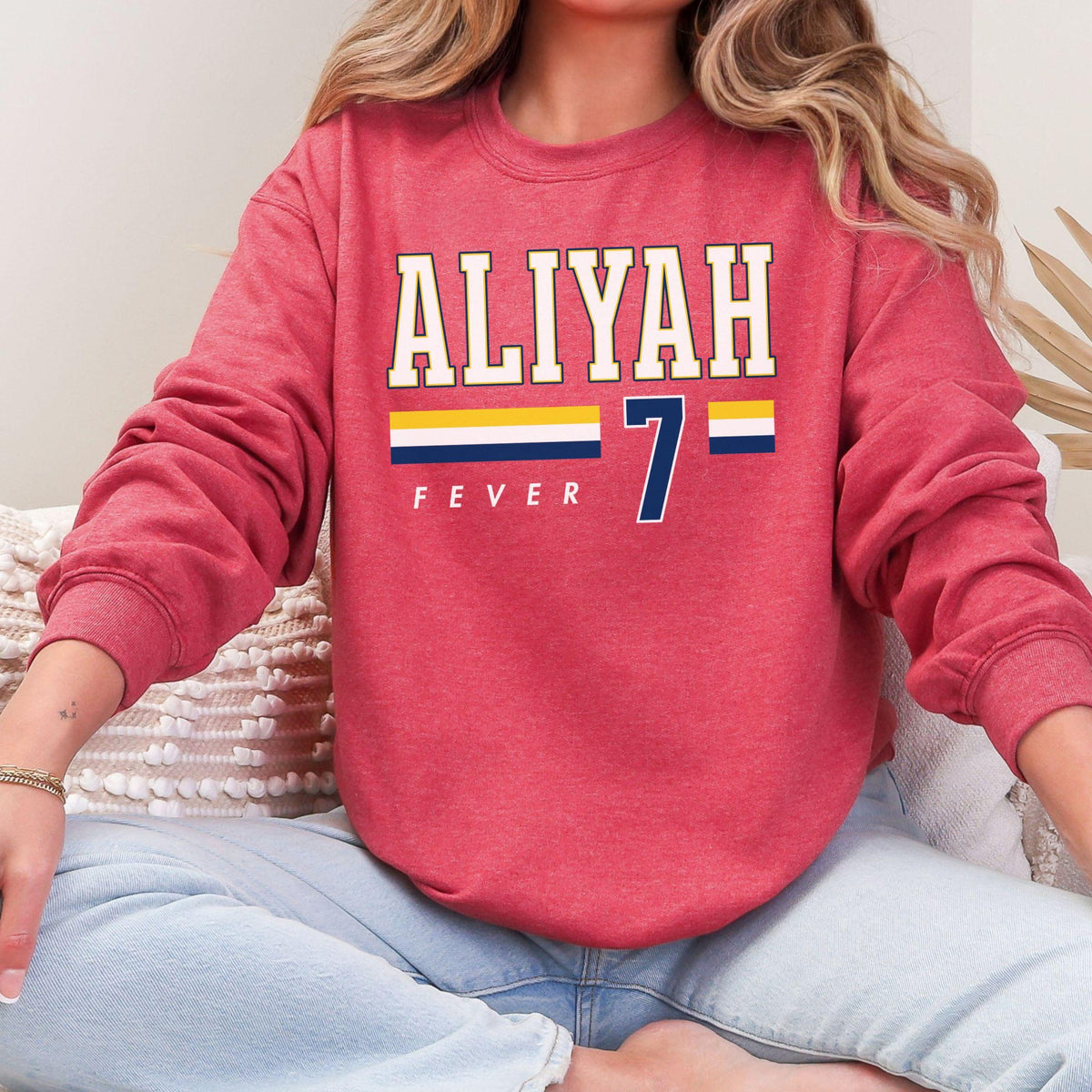 Aliyah Boston Indiana Fever Power Player Crewneck Sweatshirt