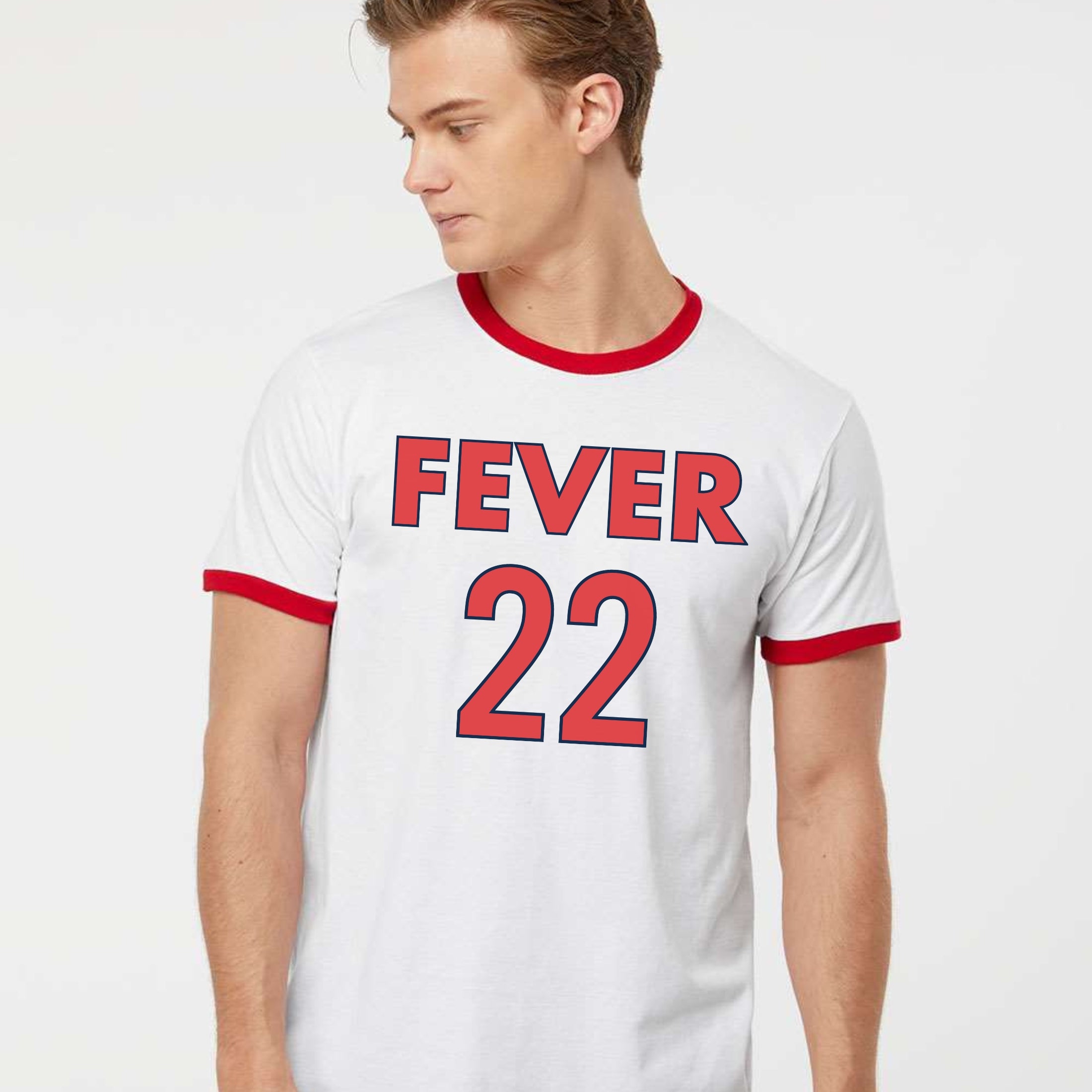 Caitlin Clark Classic Fever 22 Vintage Ringer Tee