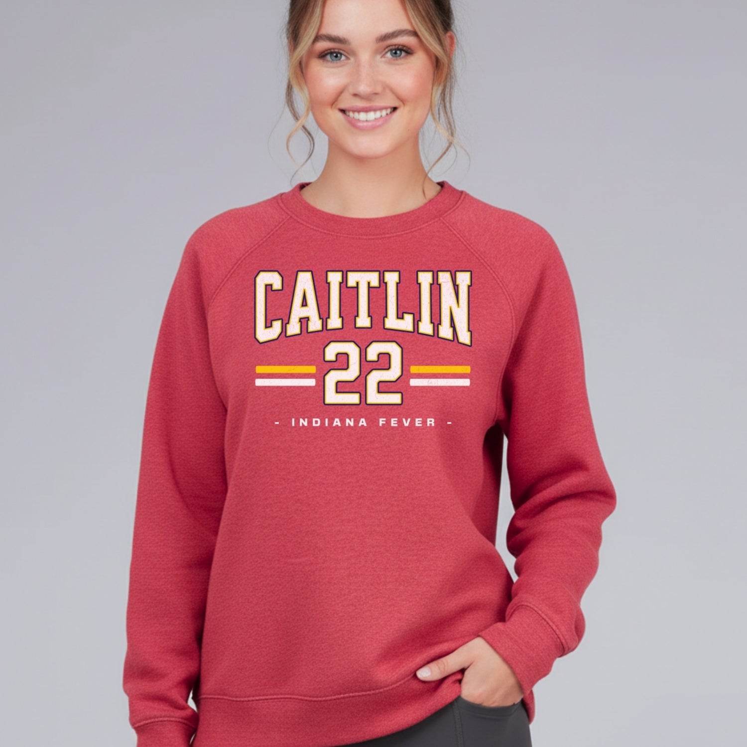 Caitlin Clark Fever Drop Fleece Crewneck