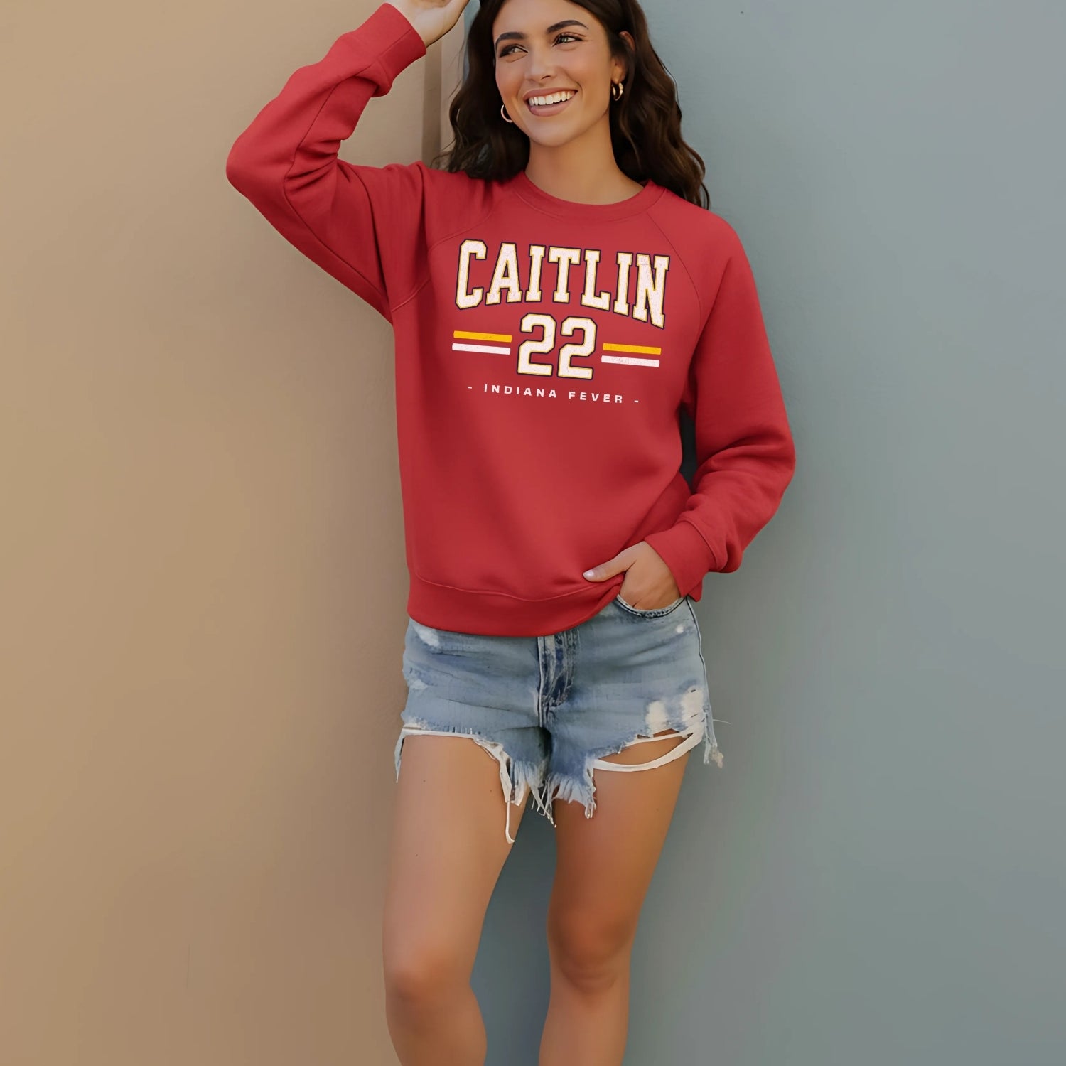 Caitlin Clark Fever Drop Fleece Crewneck