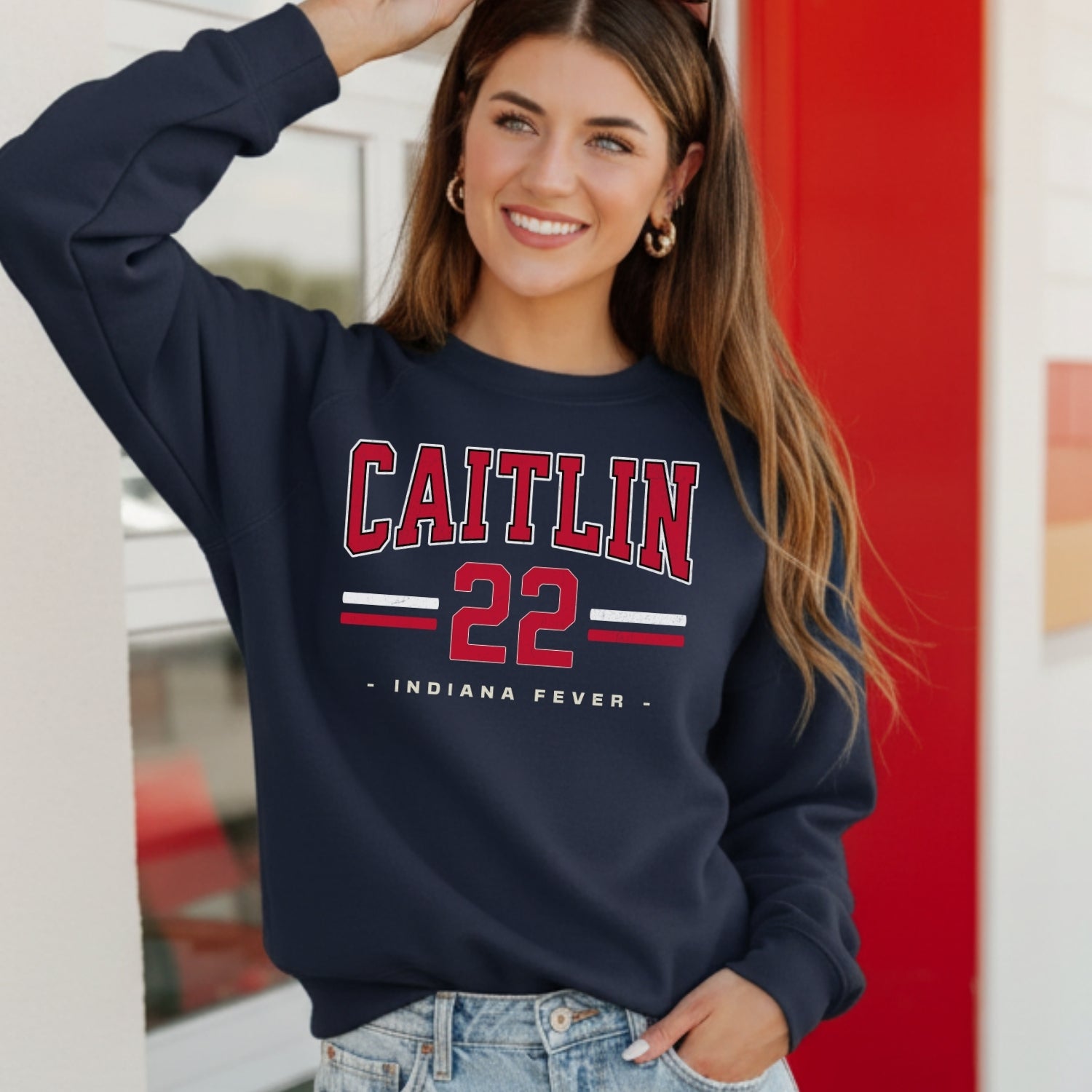 Caitlin Clark Fever Drop Fleece Crewneck