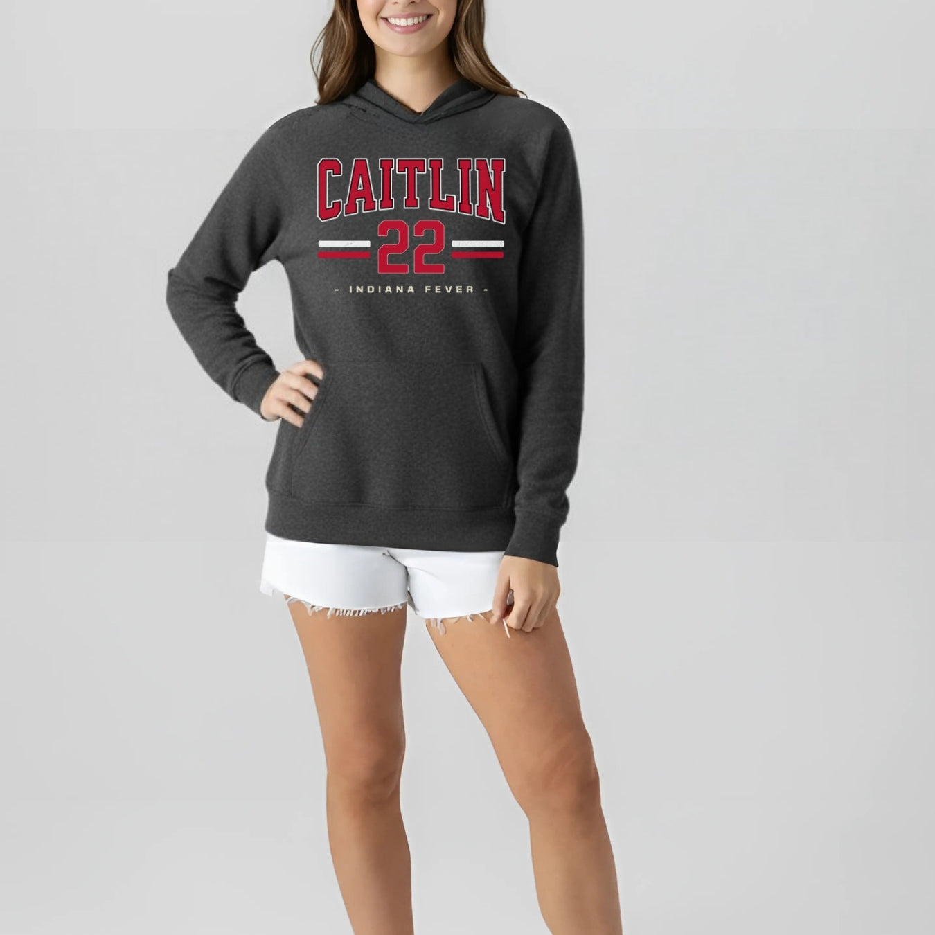 Caitlin Clark 22 Fever Drop Back Fleece Hoodie