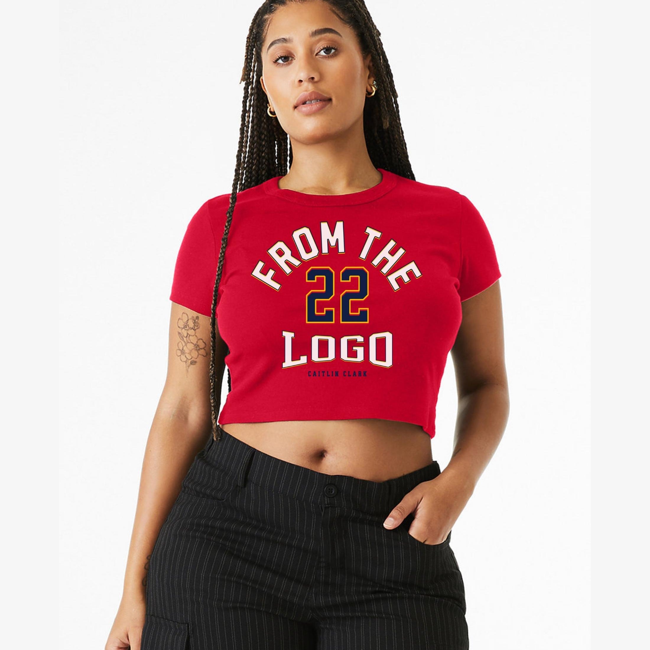 Caitlin Clark From the Logo Women's Baby Tee