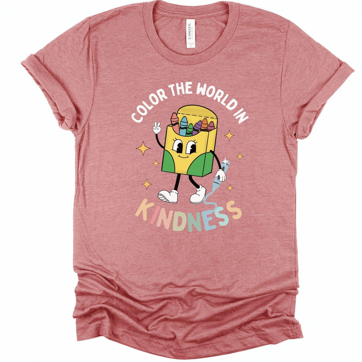 Color the World in Kindness Crayon Inclusion T-Shirt