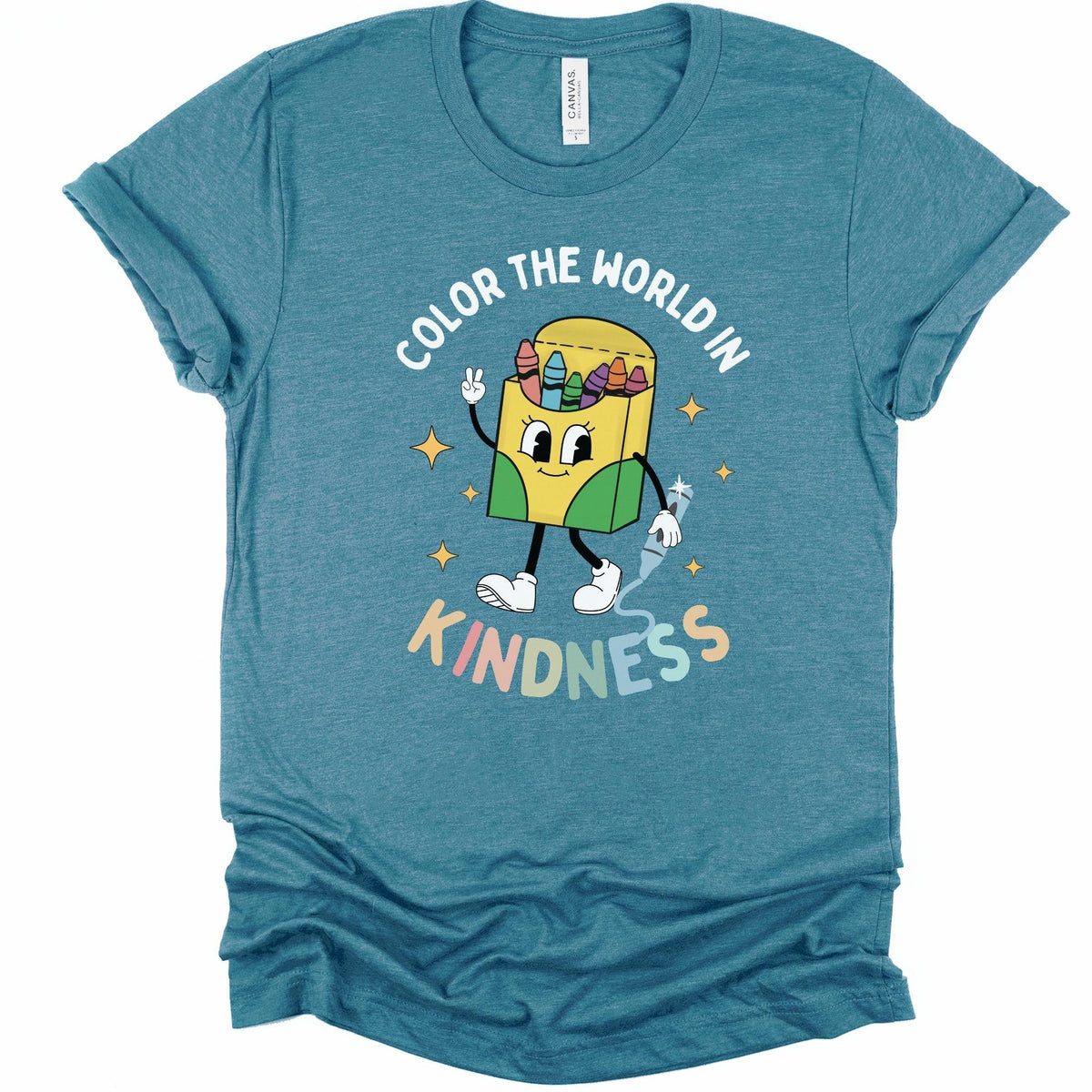 Color the World in Kindness Crayon Inclusion T-Shirt