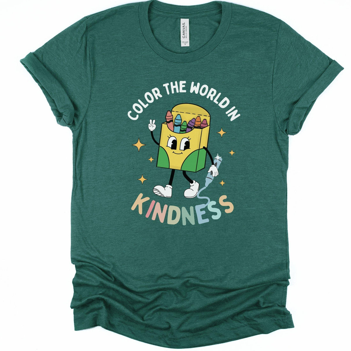 Color the World in Kindness Crayon Inclusion T-Shirt