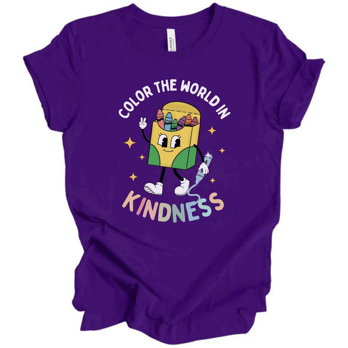Color the World in Kindness Crayon Inclusion T-Shirt