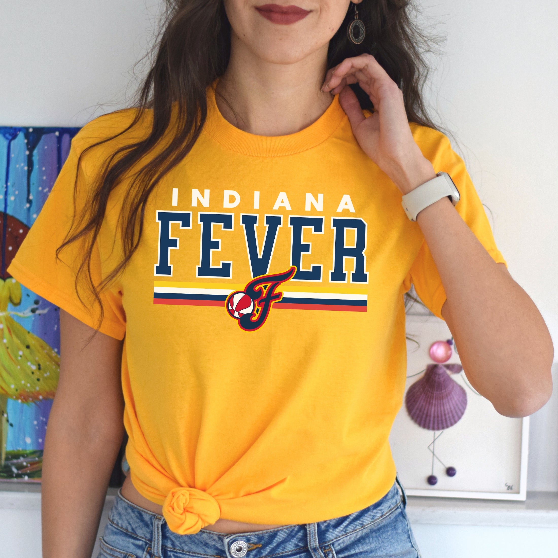 Indiana Fever Bold Stripes T-Shirt