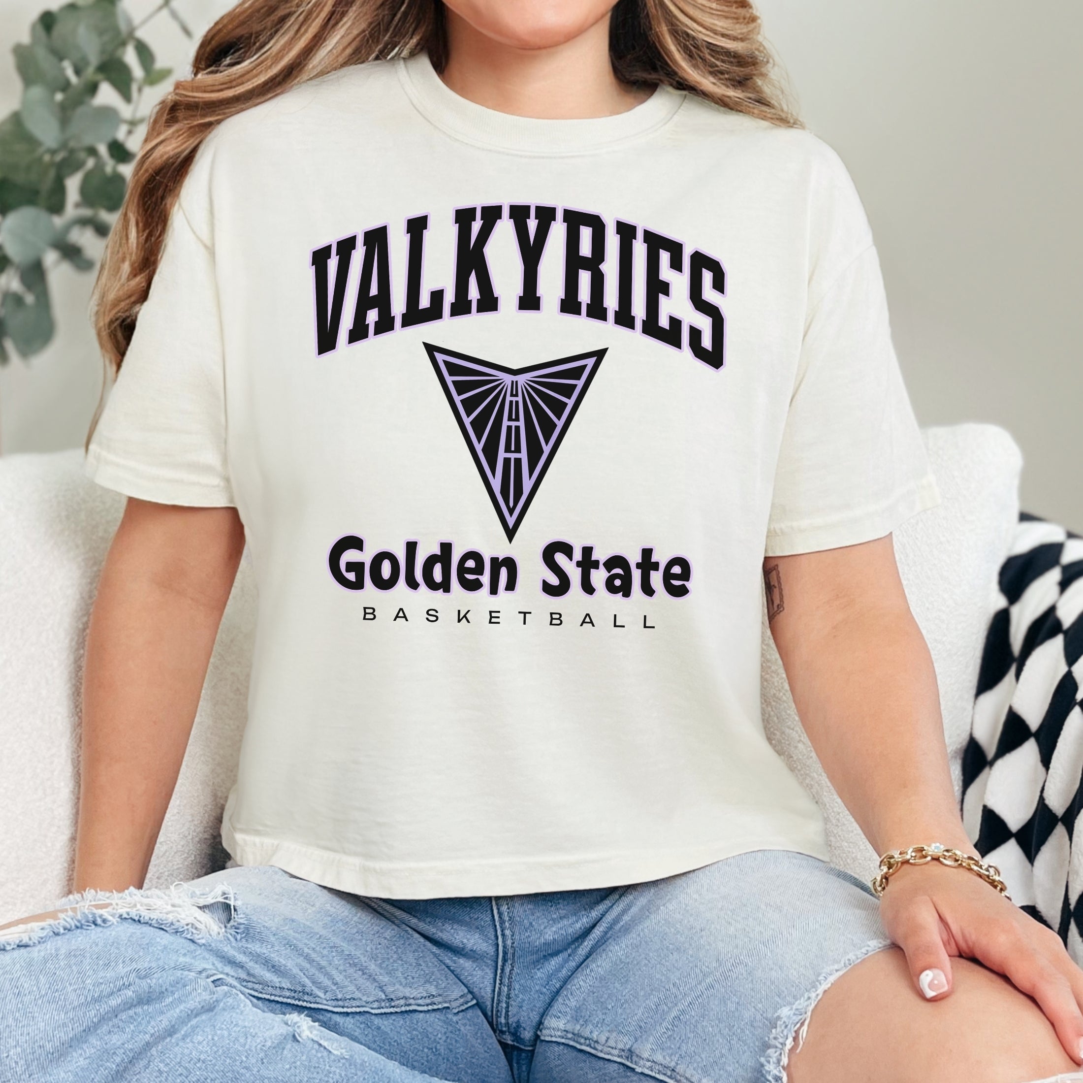 Golden State Valkyries Fierce Energy Women's Cropped Boxy Tee