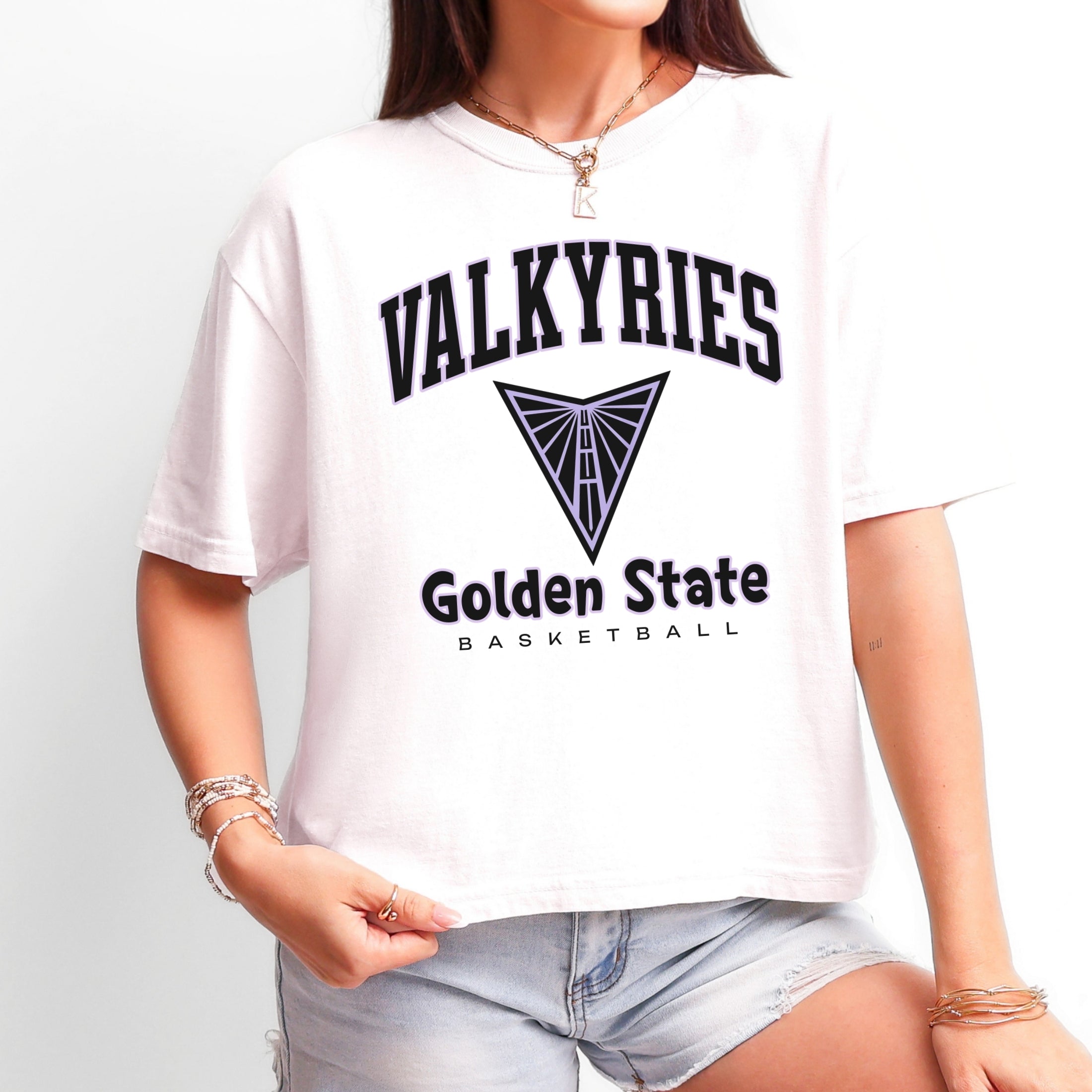 Golden State Valkyries Fierce Energy Women's Cropped Boxy Tee