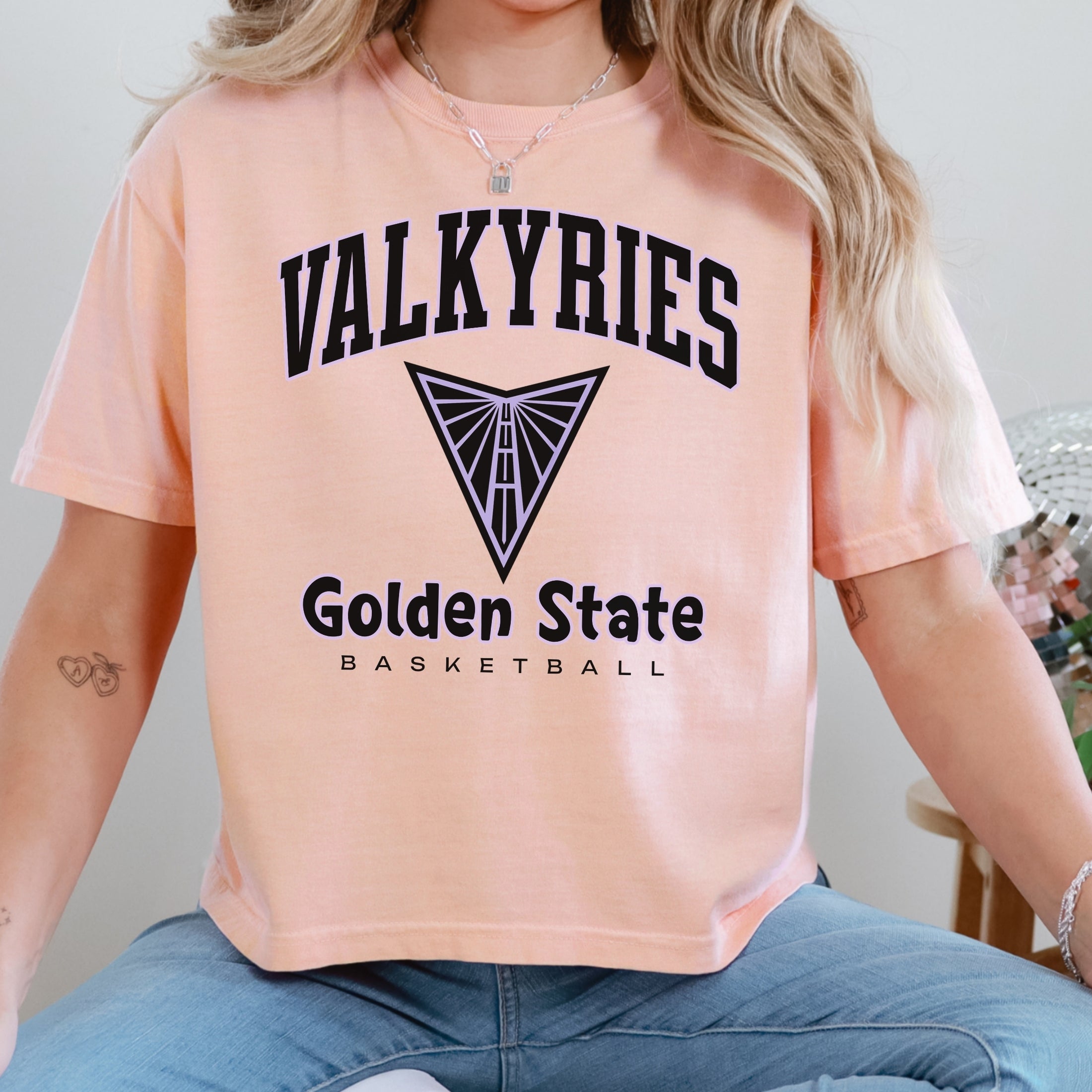 Golden State Valkyries Fierce Energy Women's Cropped Boxy Tee