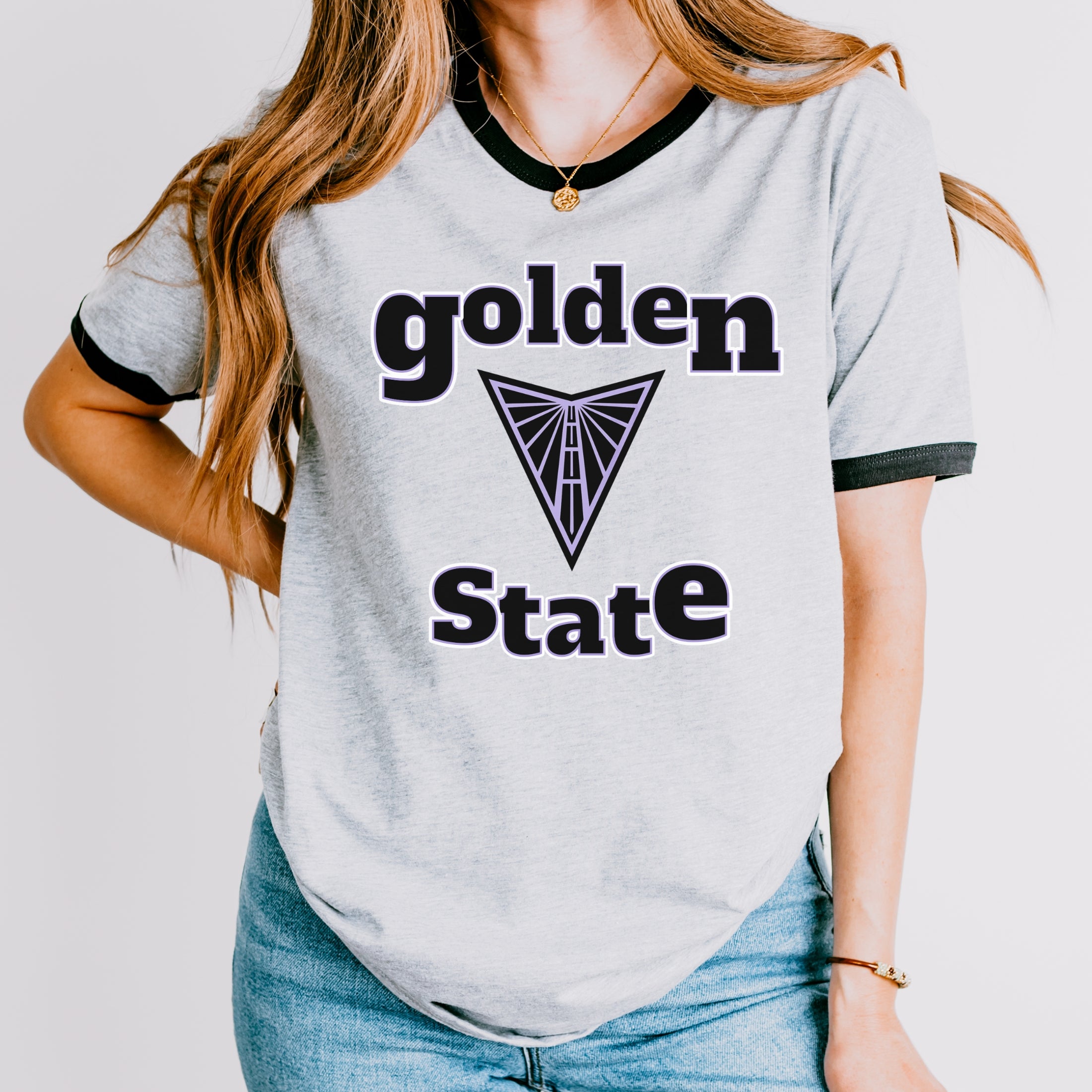 Golden State Valkyries Retro Freestyle Ringer Tee