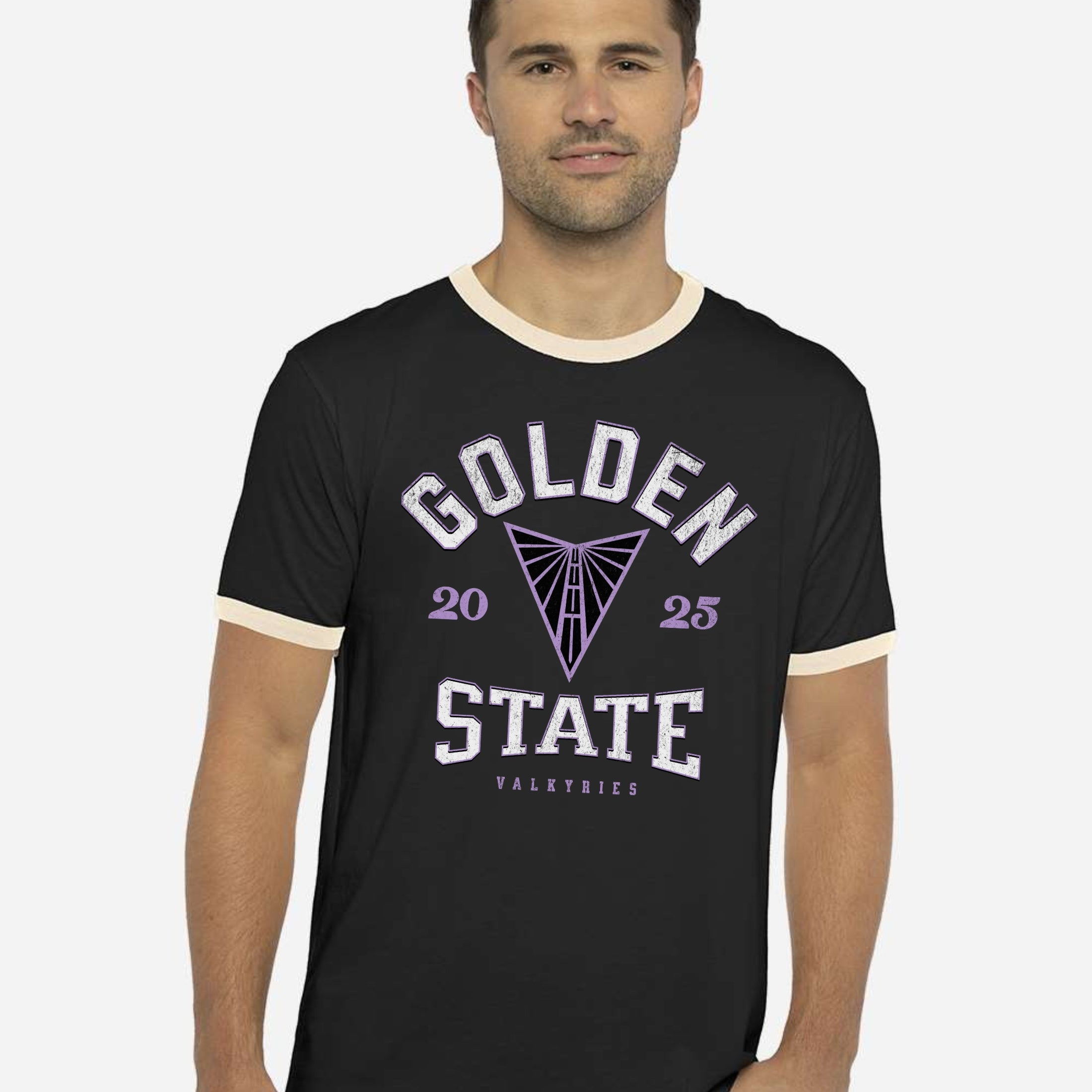 Golden State Valkyries Vintage Hoops Ringer T-Shirt