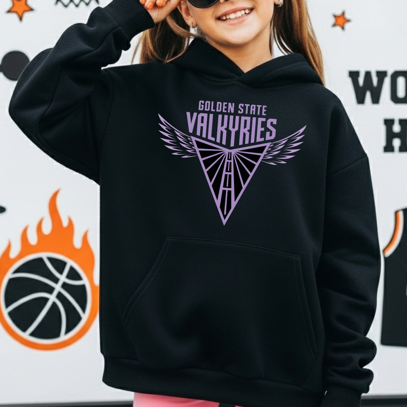 Golden State Valkyries Wings Youth Hoodie