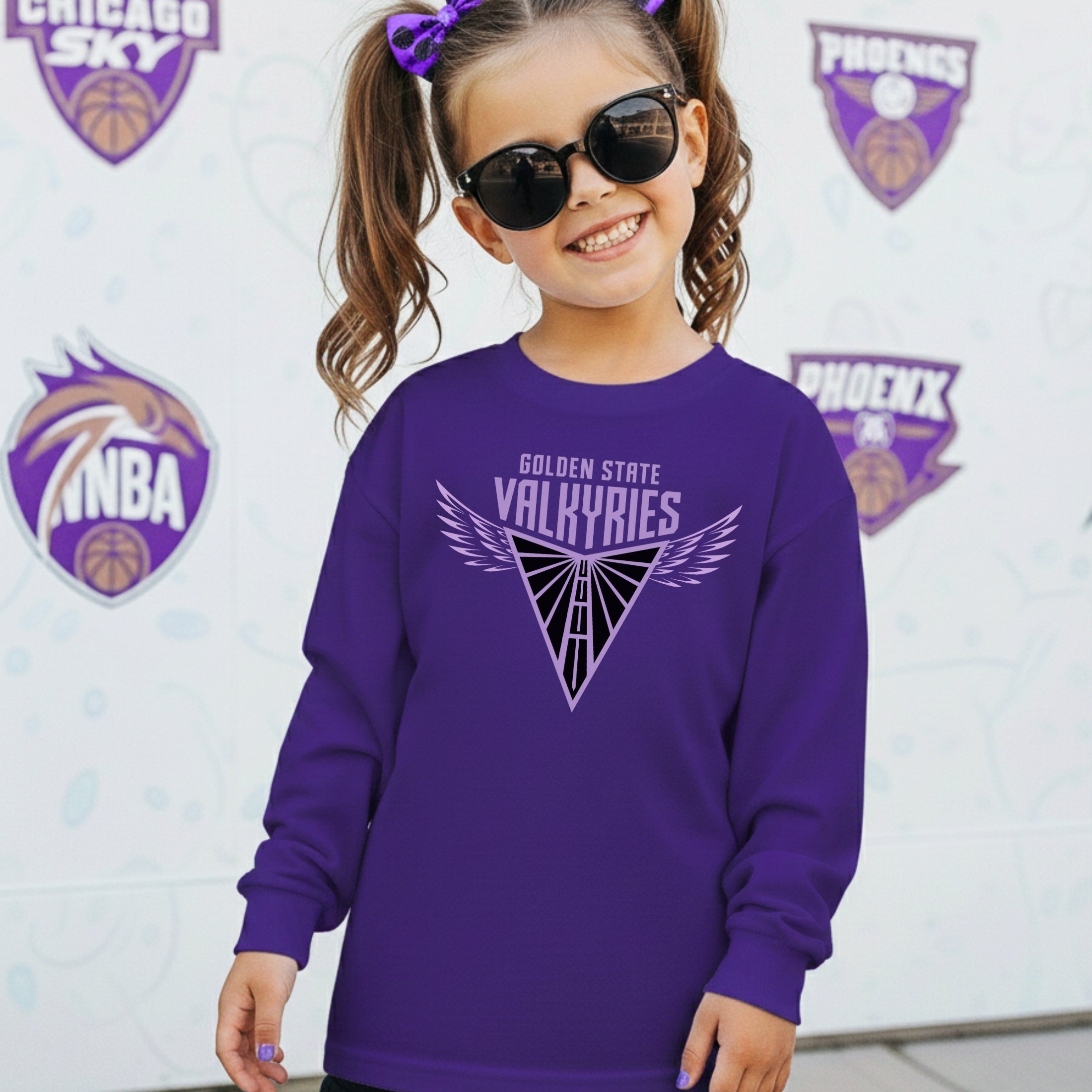 Golden State Valkyries Wings Youth Long Sleeve Tee