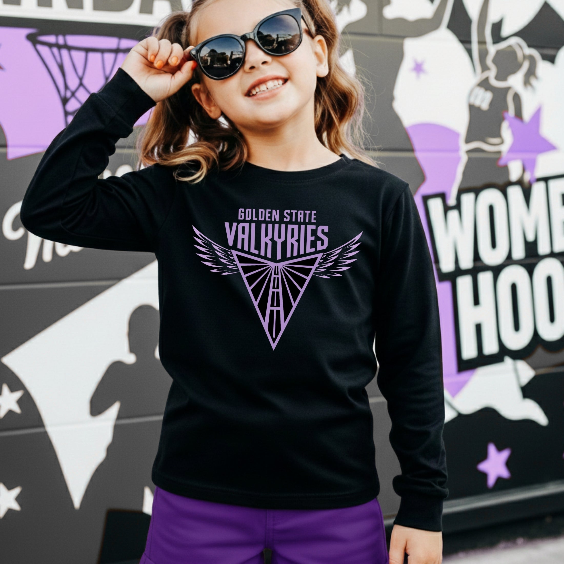 Golden State Valkyries Wings Youth Long Sleeve Tee