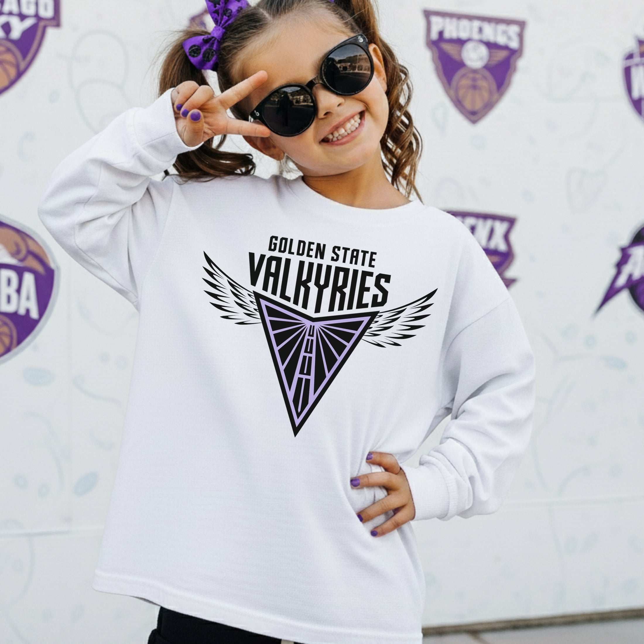 Golden State Valkyries Wings Youth Long Sleeve Tee
