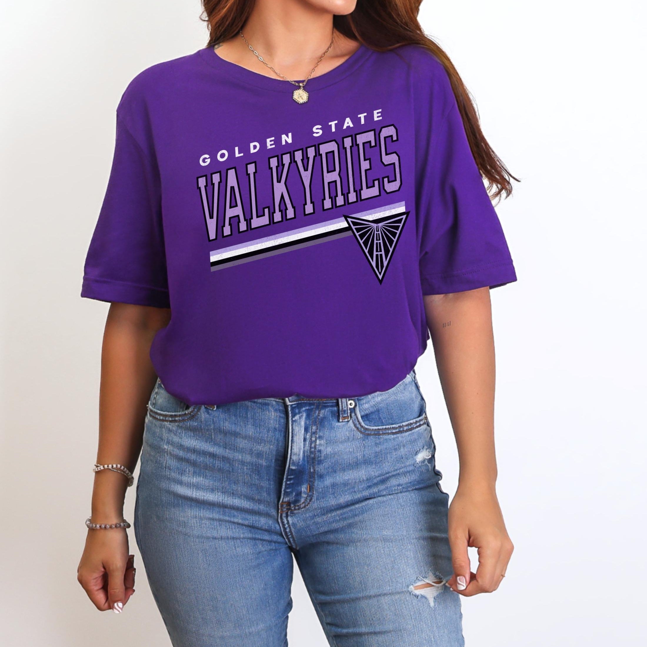 Golden State Valkyries Slanted Bold Stripes T-Shirt